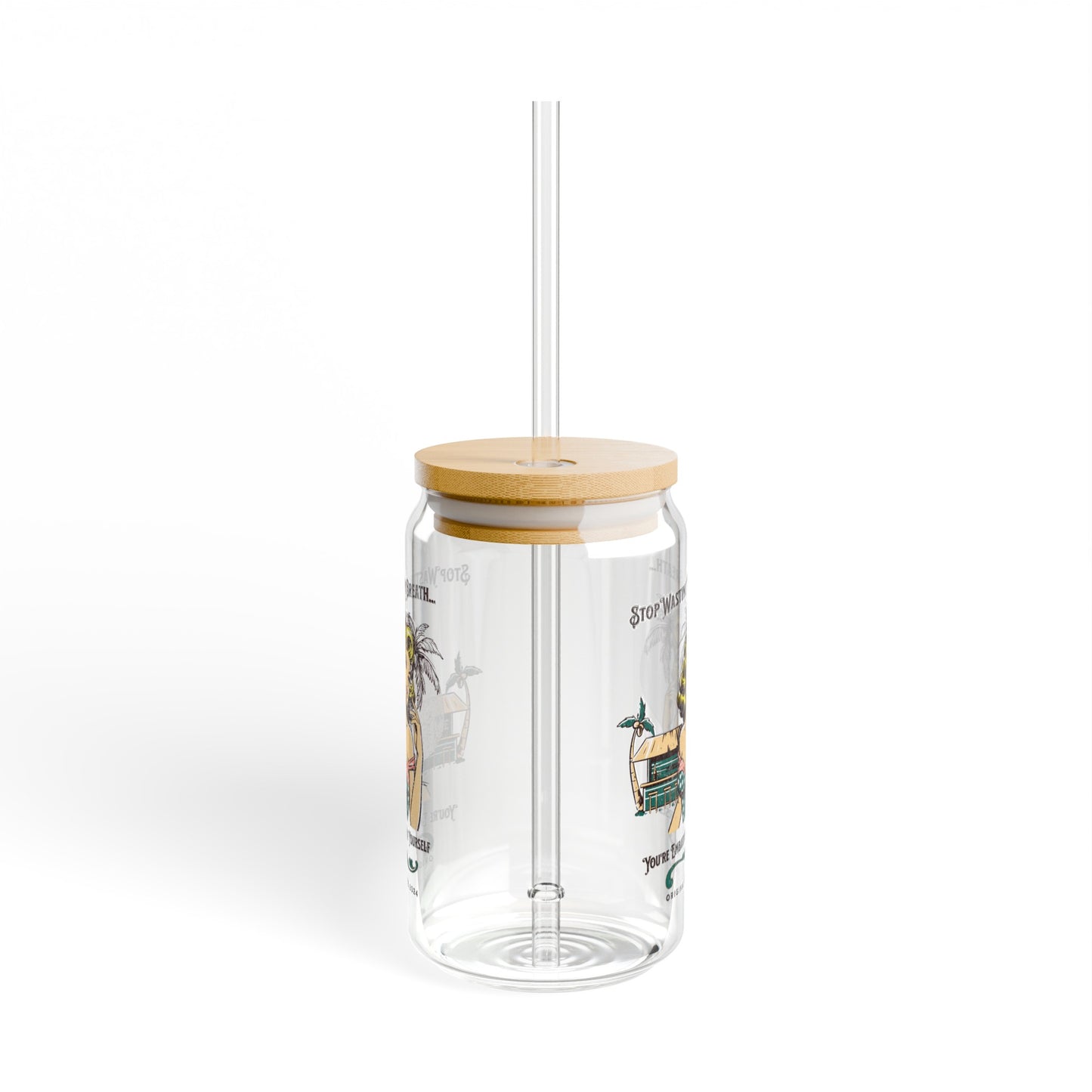 Stop Wasting Your Breath, You're Embarrasing Yourself Coffee Sipper Glass for Eagles and Philadelphia Football Fans