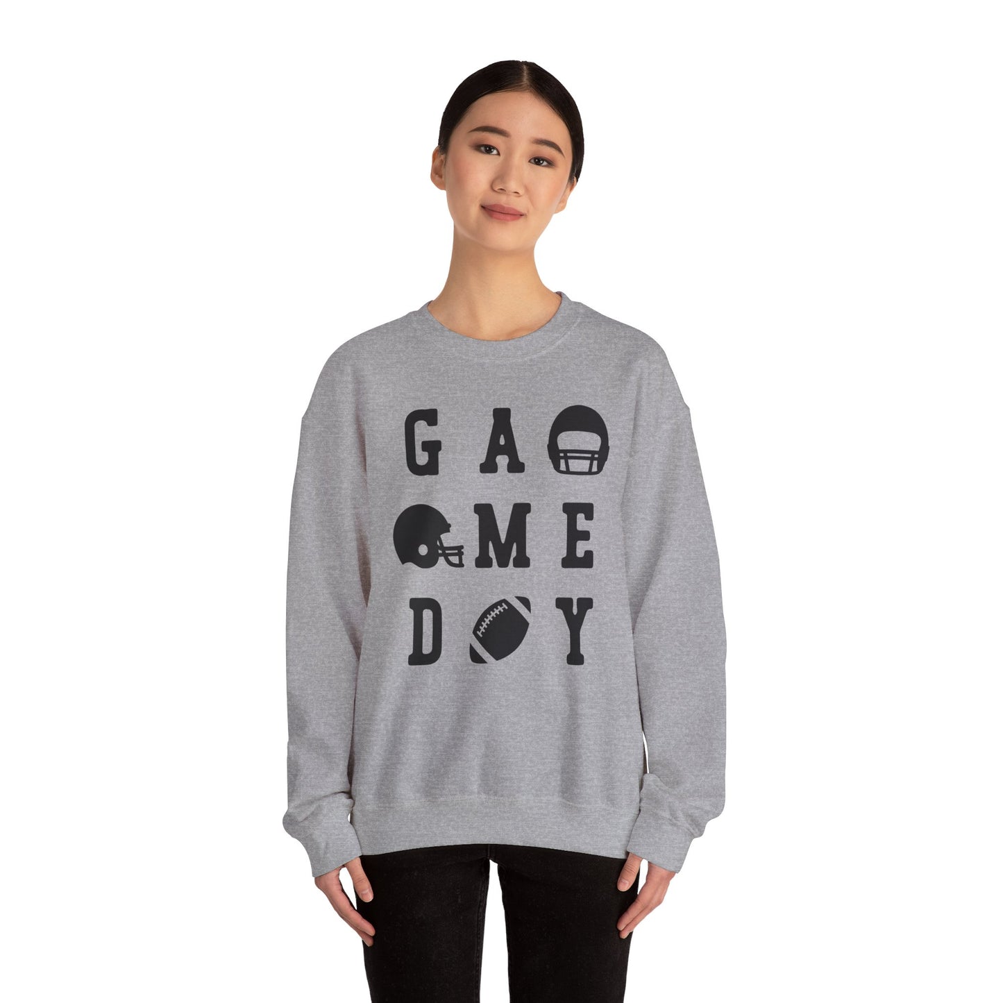 Game Day Football Shirt Women Men Fan Sweatshirt Sports Crew Neck Gift Idea Football Season Lovers Sunday Apparel Mothers Fathers Day