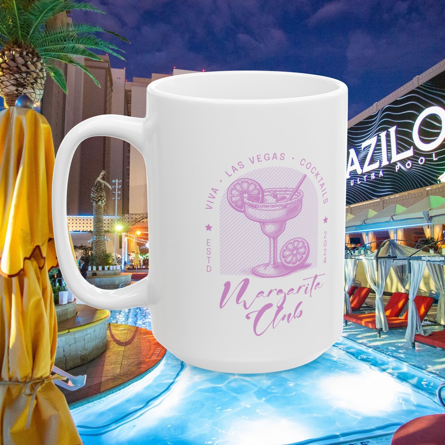 Las Vegas Margarita Club Ceramic Mug (11oz, 15oz)