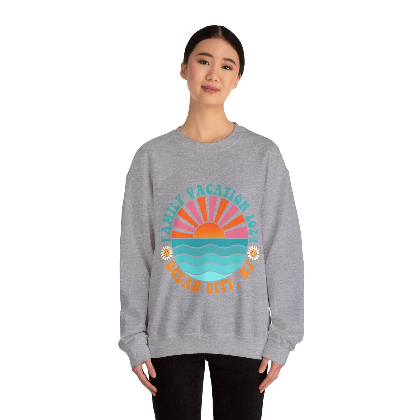 Ocean City Family Vacation 2024 Beach Boardwalk Matching Sweatshirts