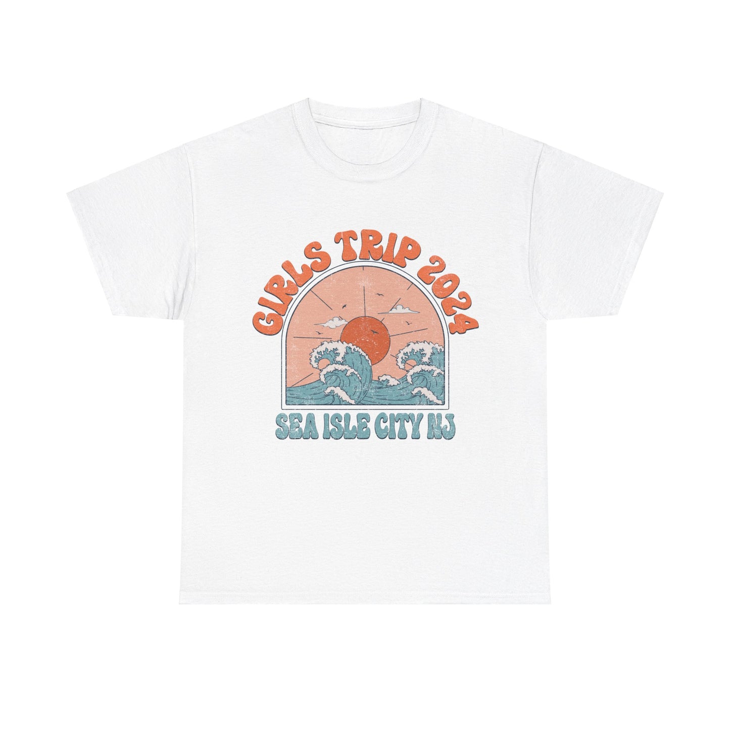 Girls Trip 2024 Sea Isle City NJ Beach Getaway Weekend Jersey Shore Matching T-Shirts Girls Night Out Trip Tees Irish Weekend