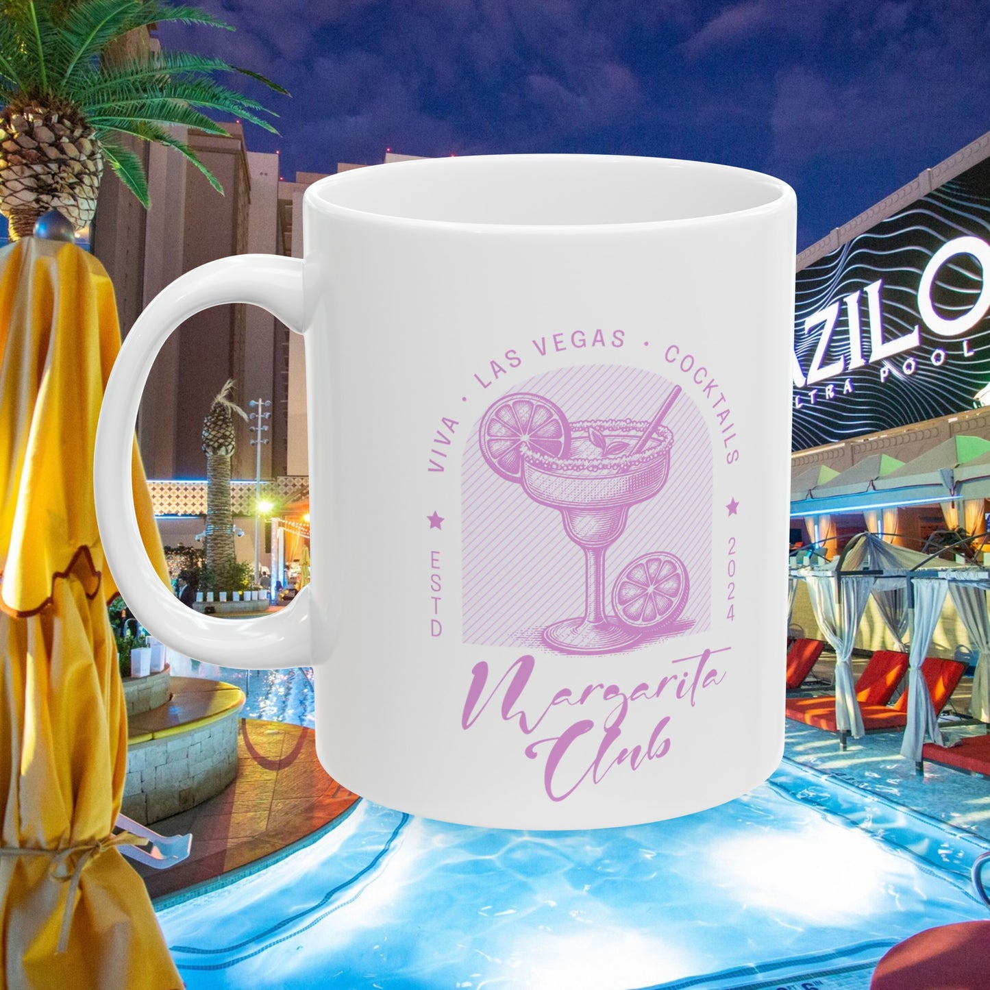 Las Vegas Margarita Club Ceramic Mug (11oz, 15oz)