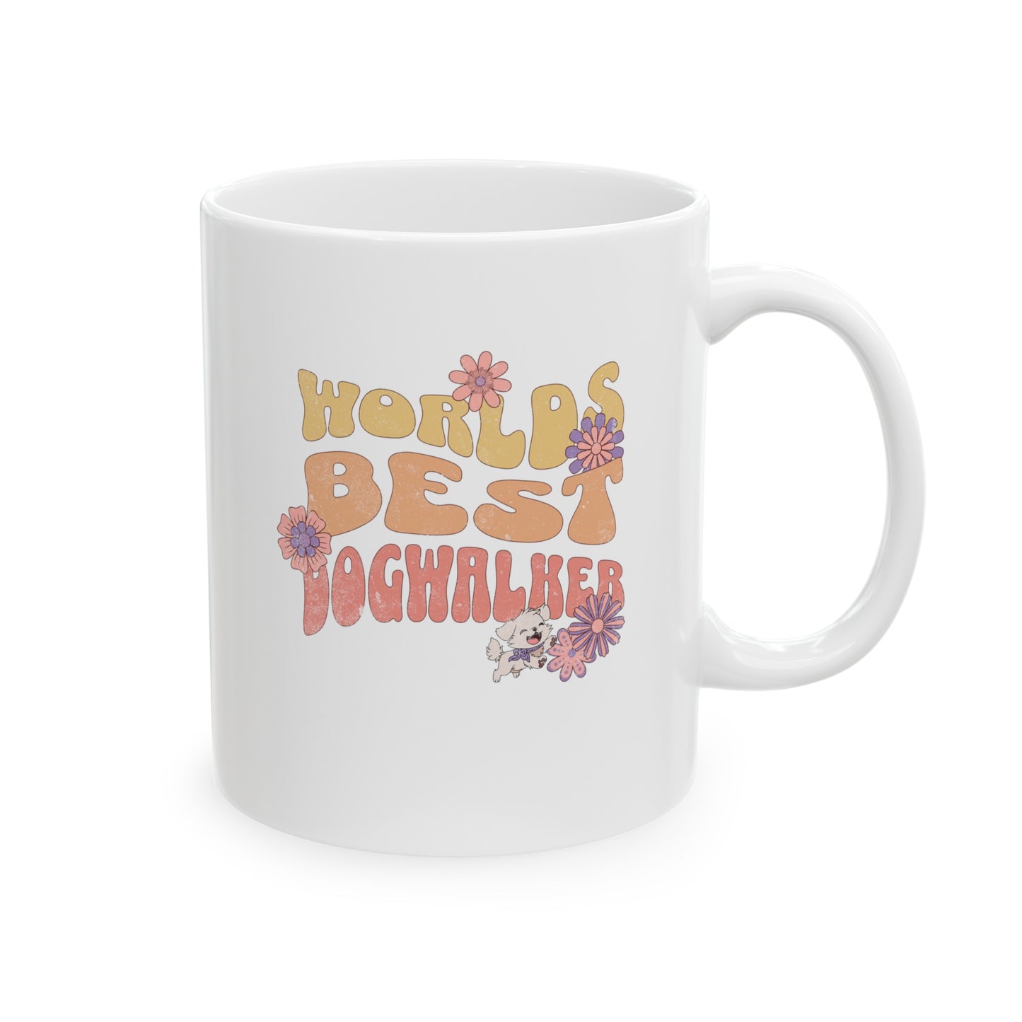 Worlds Best Dog Walker Ceramic Mug Gift for Animal Workers