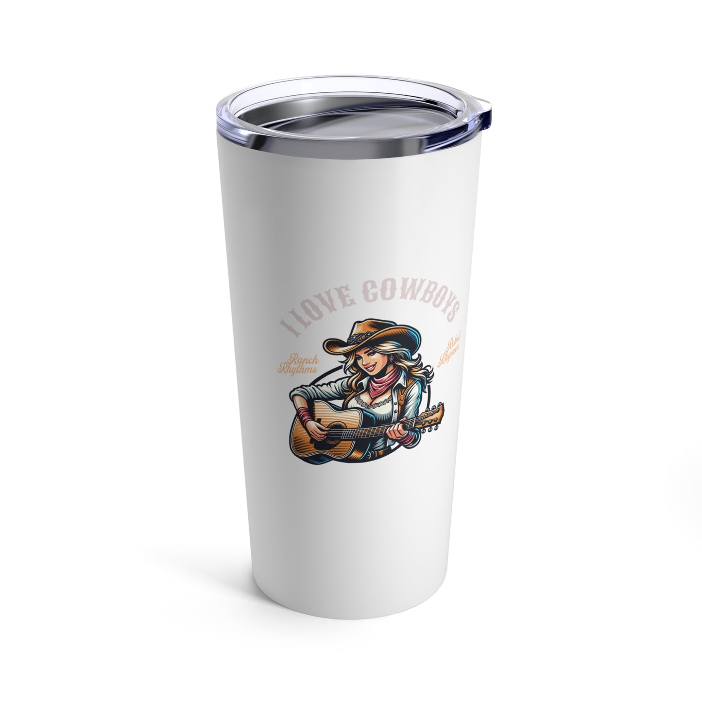 'I Love Cowboys' Tumbler 20oz Gift for Country Music Lovers