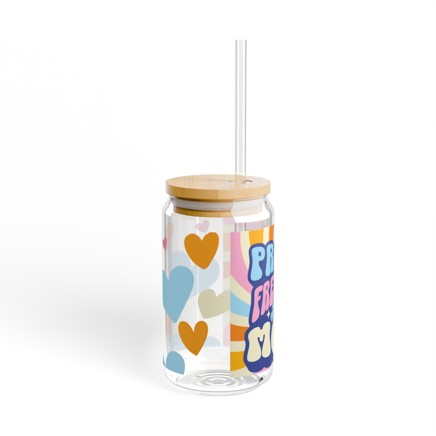 Proud Frenchie Mom Coffee Sipper Glass Gift for Dog Lovers