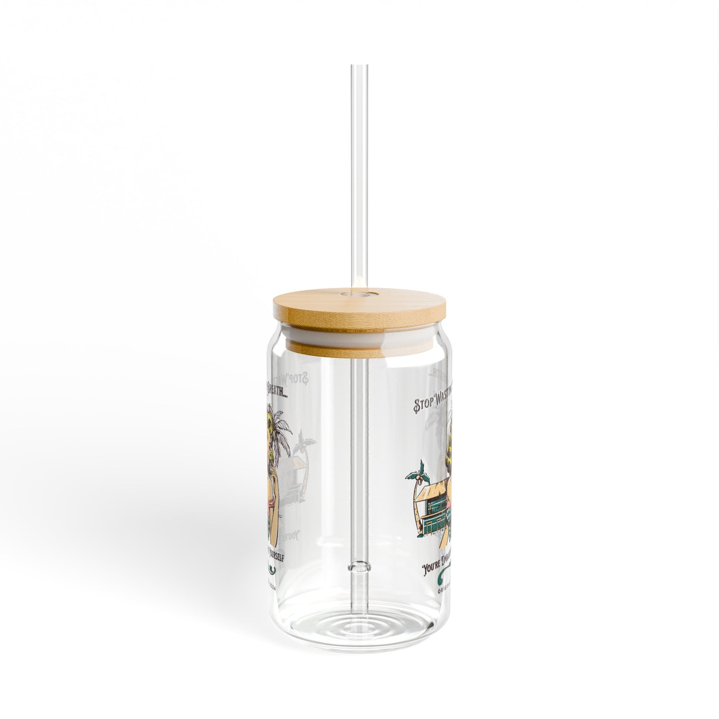 Stop Wasting Your Breath, You're Embarrasing Yourself Coffee Sipper Glass for Eagles and Philadelphia Football Fans