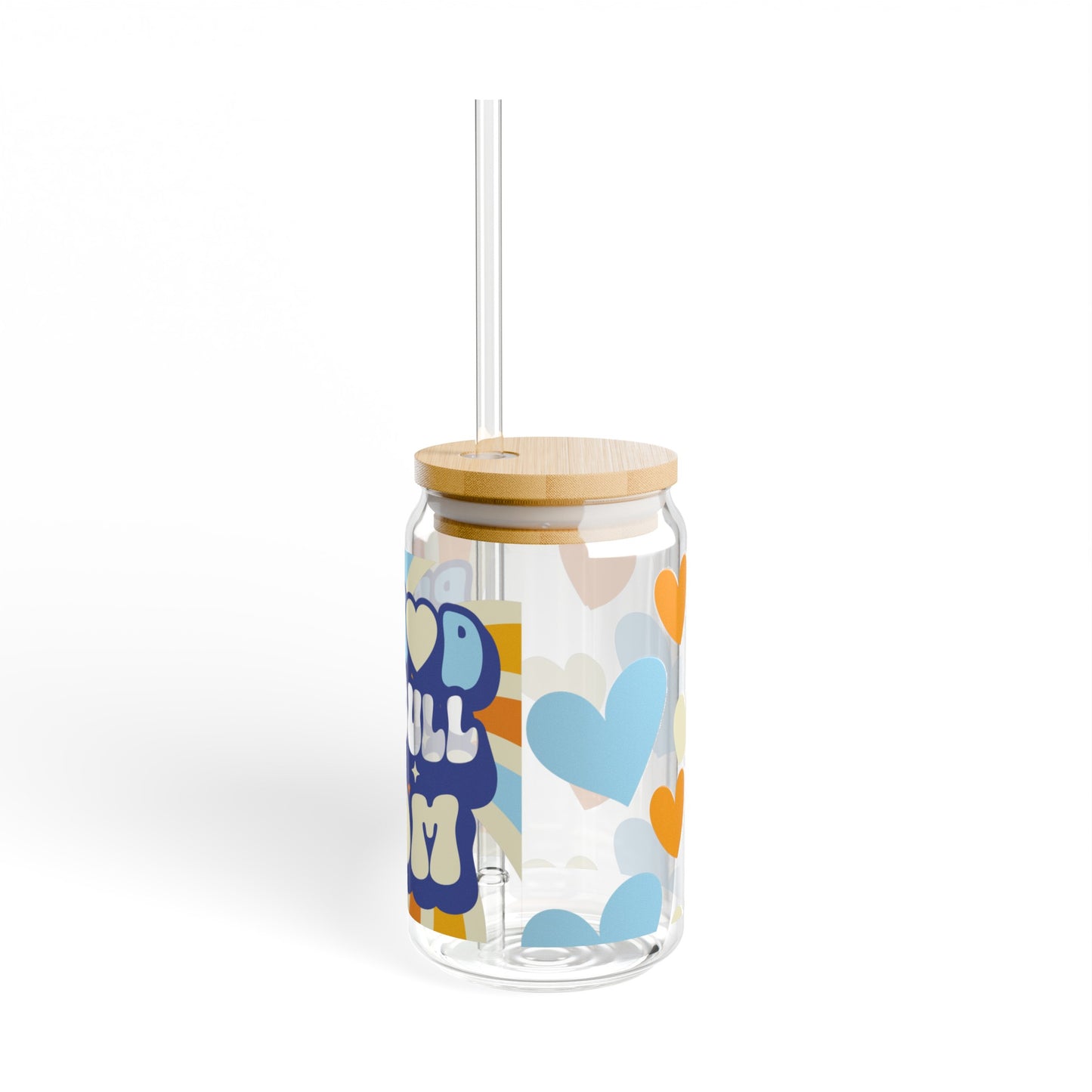 Proud Pit Bull Mom Coffee Sipper Glass Gift for Dog Lovers