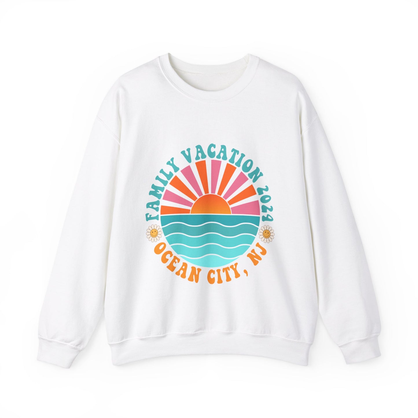 Ocean City Family Vacation 2024 Beach Boardwalk Matching Sweatshirts