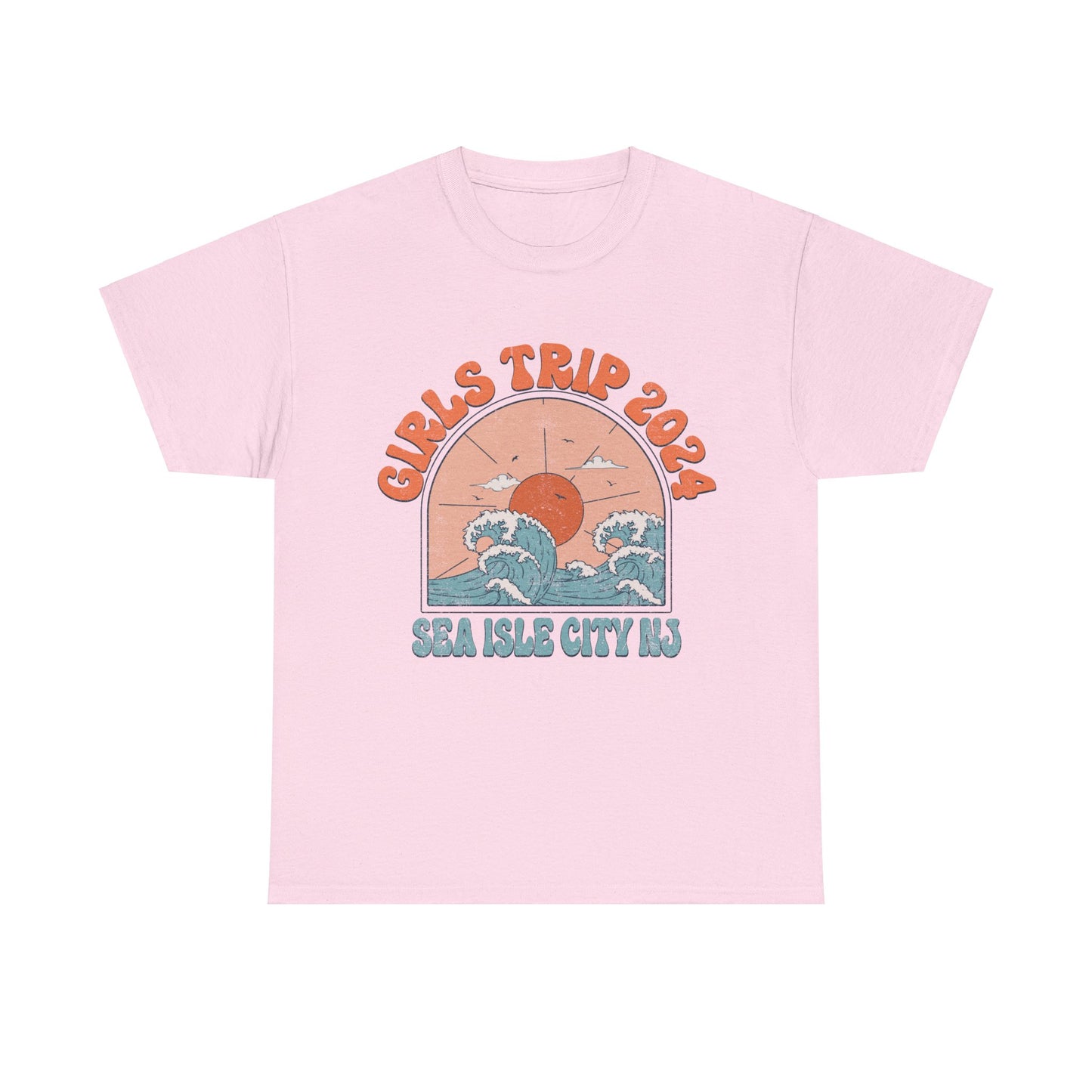 Girls Trip 2024 Sea Isle City NJ Beach Getaway Weekend Jersey Shore Matching T-Shirts Girls Night Out Trip Tees Irish Weekend