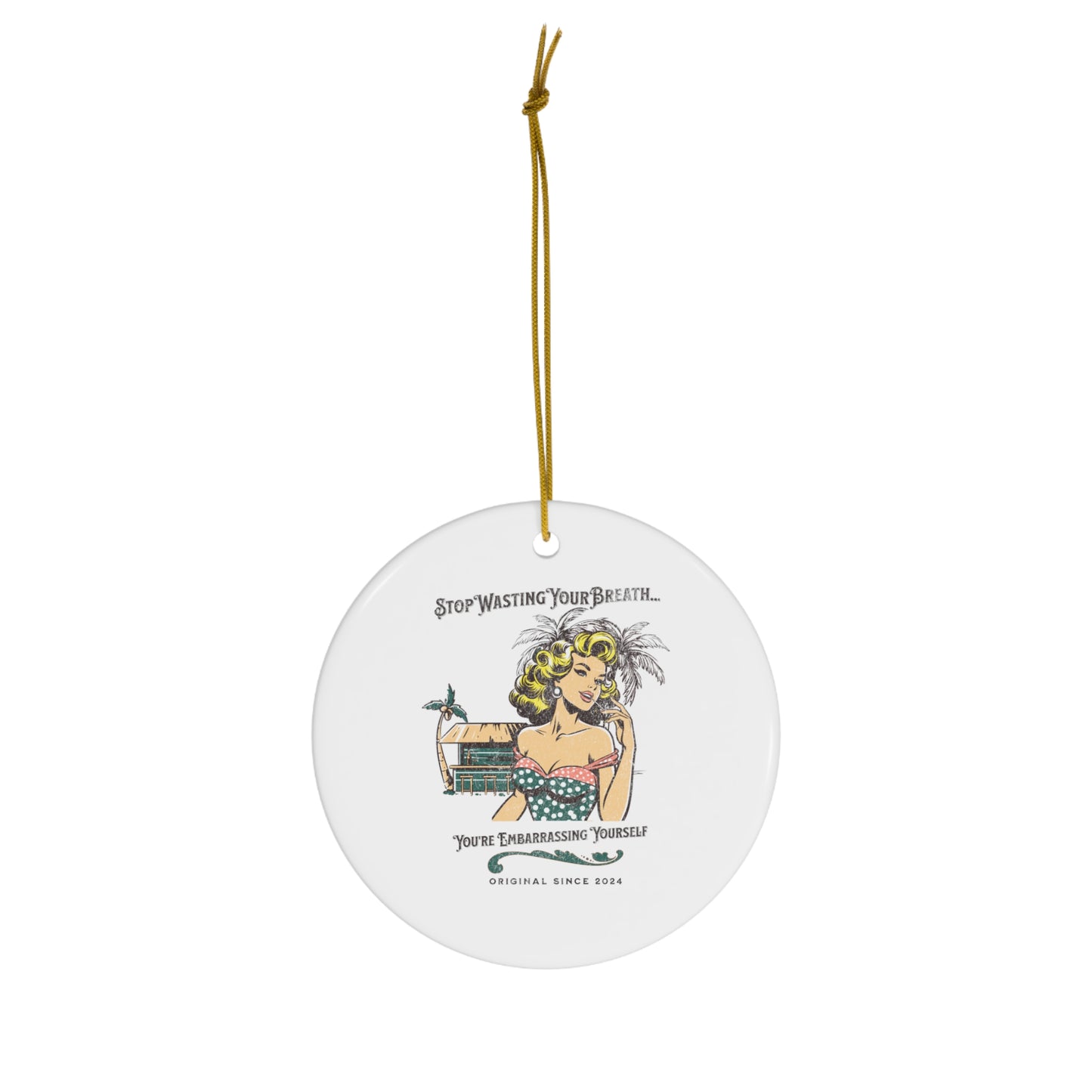 Stop Wasting Your Breath...Your Embarrasing Yourself Christmas Ornament! Gift for Philadelphia Eagles Football Fans!