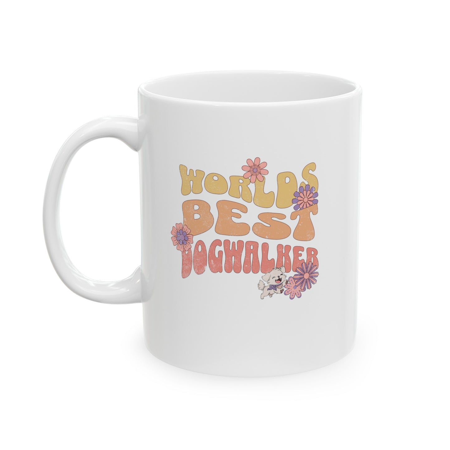 Worlds Best Dog Walker Ceramic Mug Gift for Animal Workers