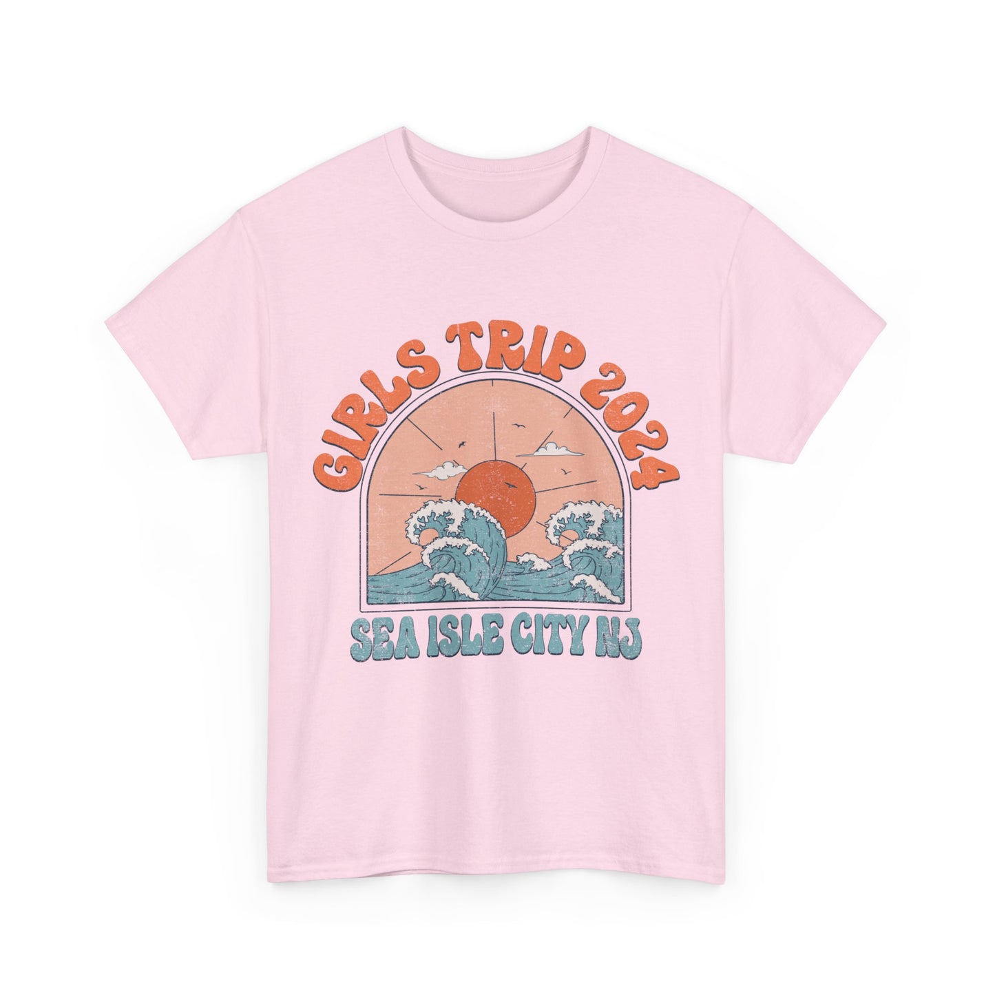 Girls Trip 2024 Sea Isle City NJ Beach Getaway Weekend Jersey Shore Matching T-Shirts Girls Night Out Trip Tees Irish Weekend
