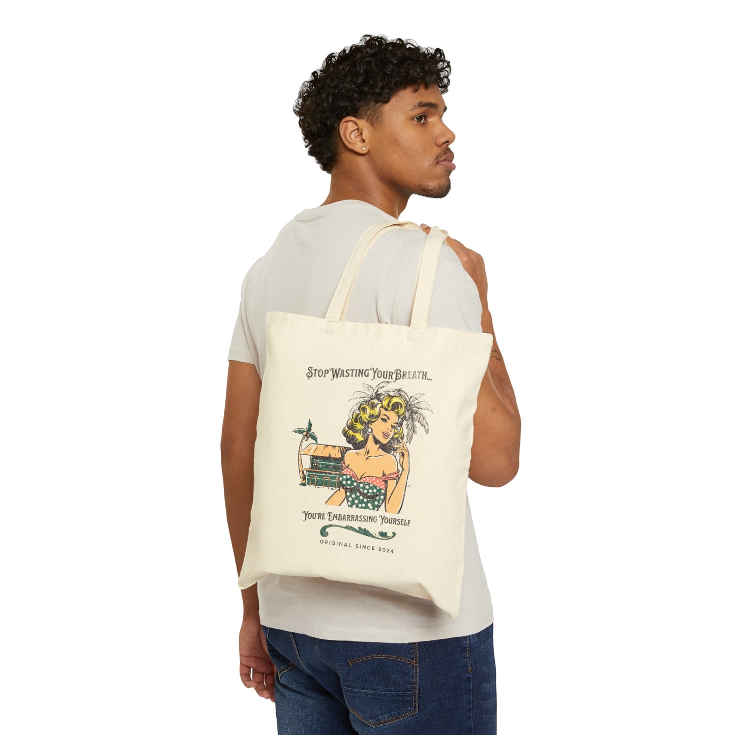 'Stop Wasting Your Breath...You're Embarrasing Yourself!' Tote Bag Philadelphia Football Fans Gift