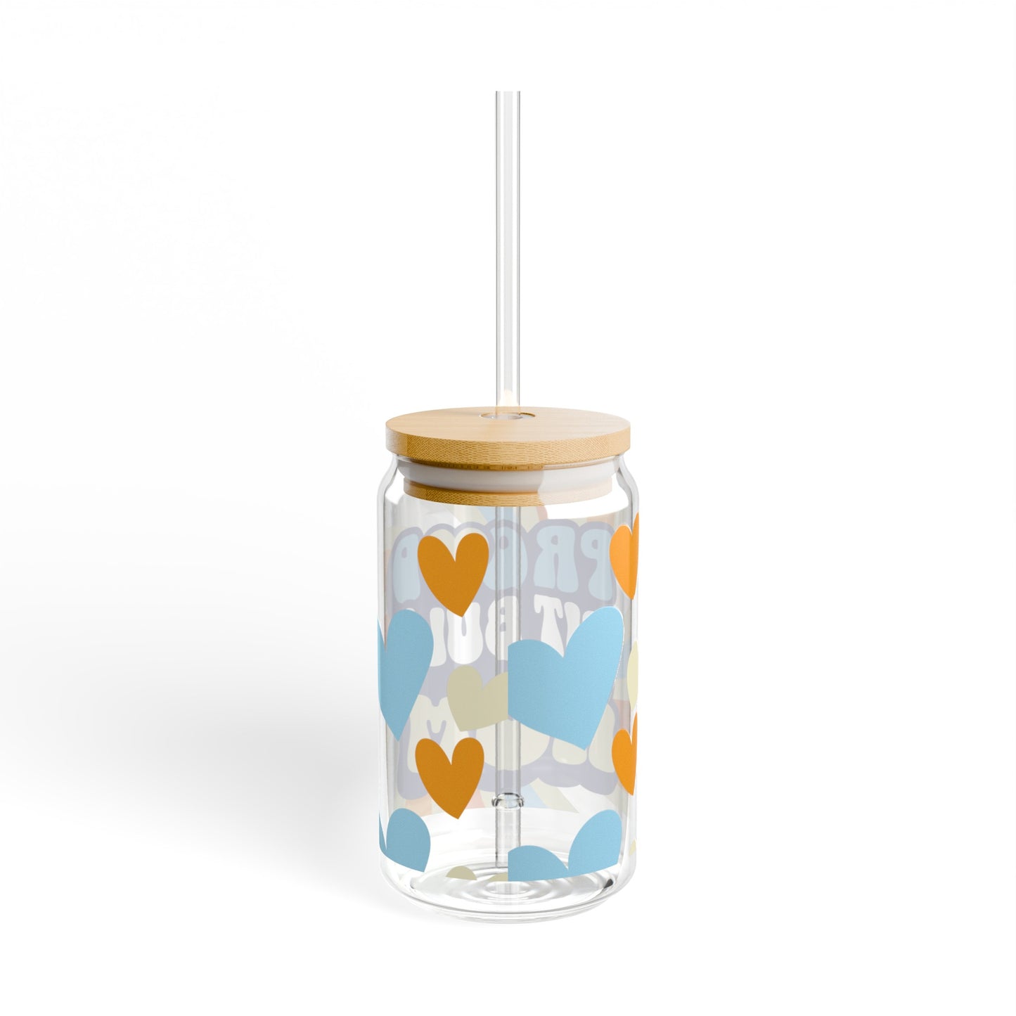 Proud Pit Bull Mom Coffee Sipper Glass Gift for Dog Lovers