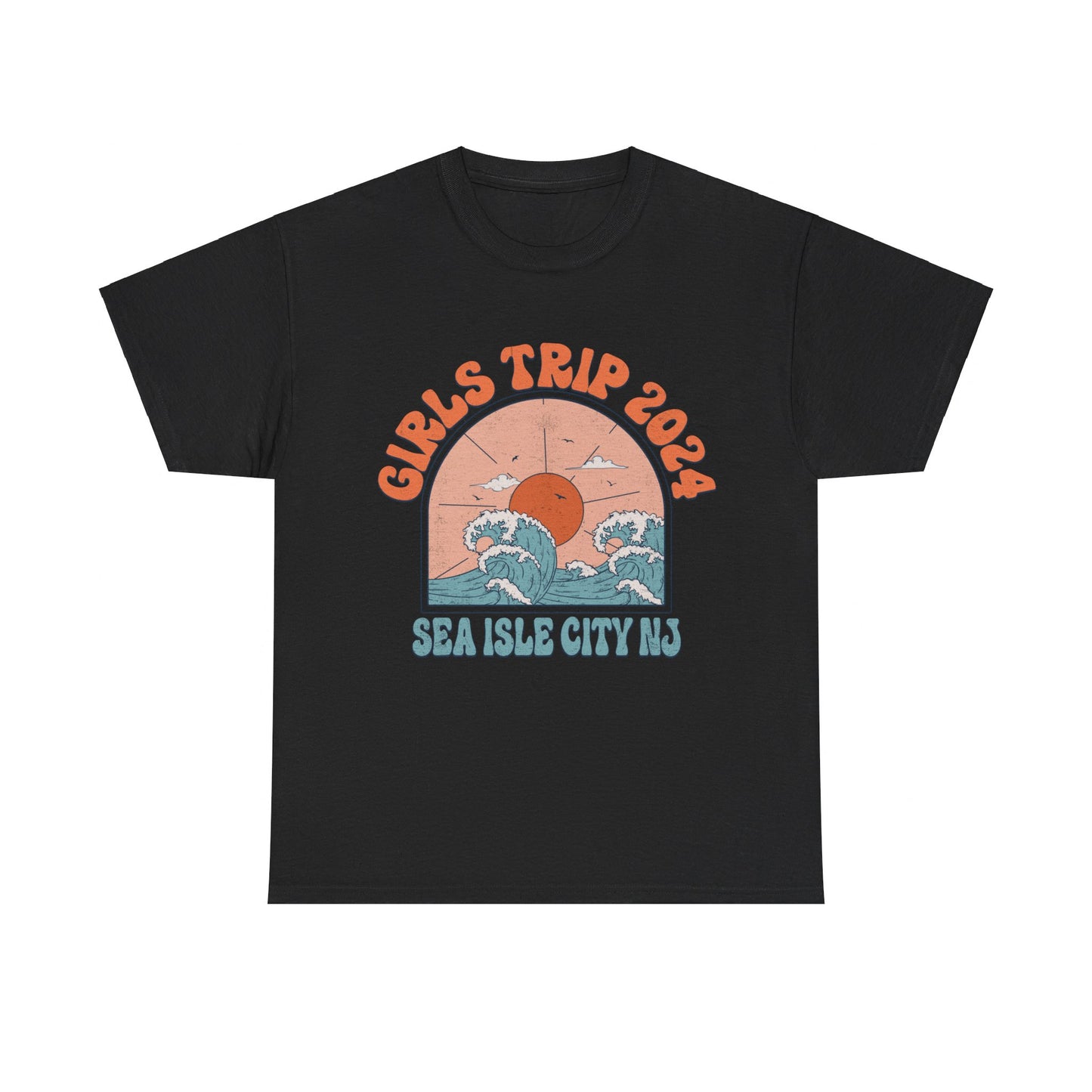 Girls Trip 2024 Sea Isle City NJ Beach Getaway Weekend Jersey Shore Matching T-Shirts Girls Night Out Trip Tees Irish Weekend