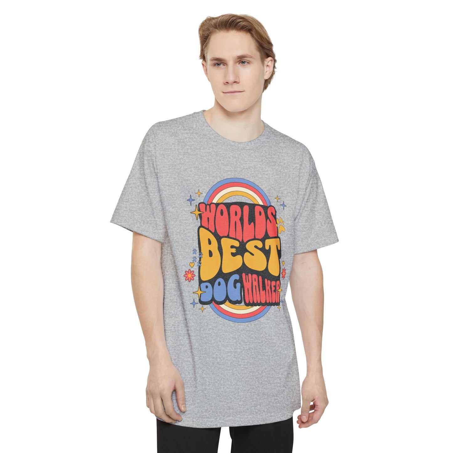 World's Best Dog Walker Beefy Oversized Tee Shirt