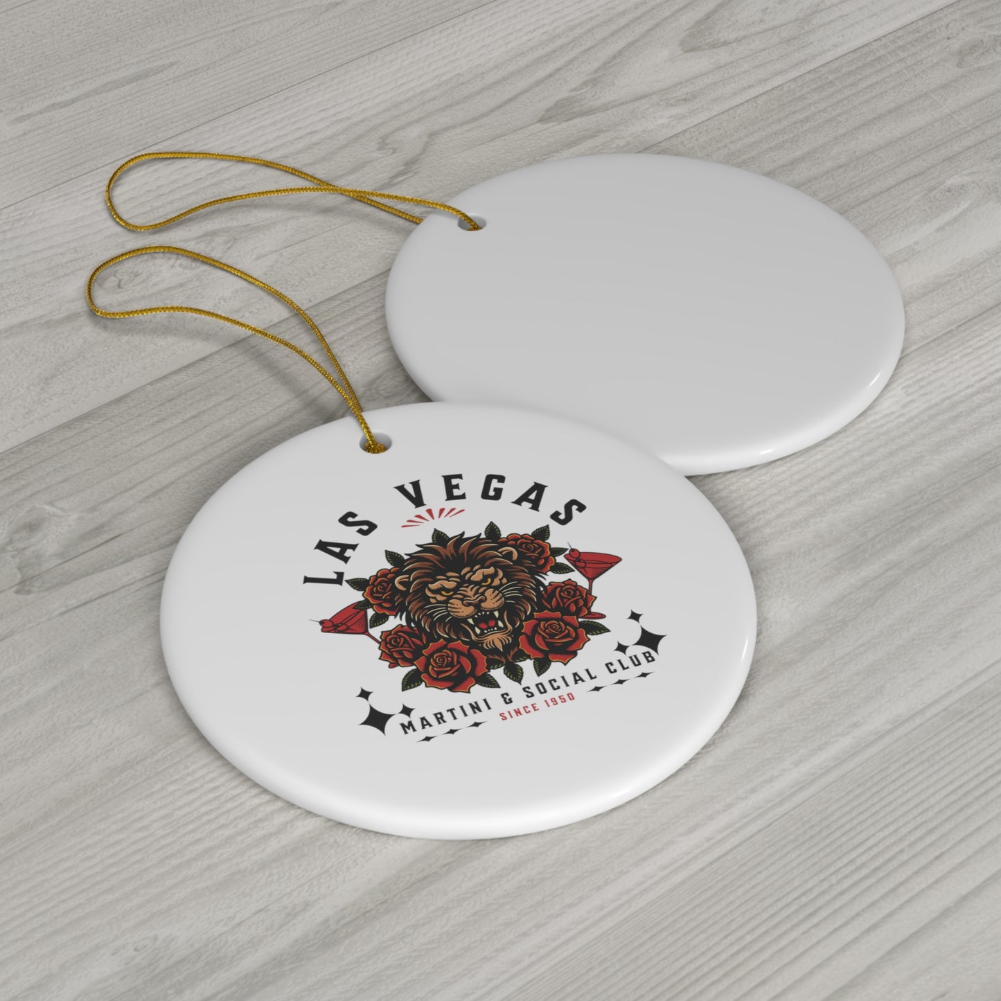 Las Vegas Social Club Ceramic Ornament