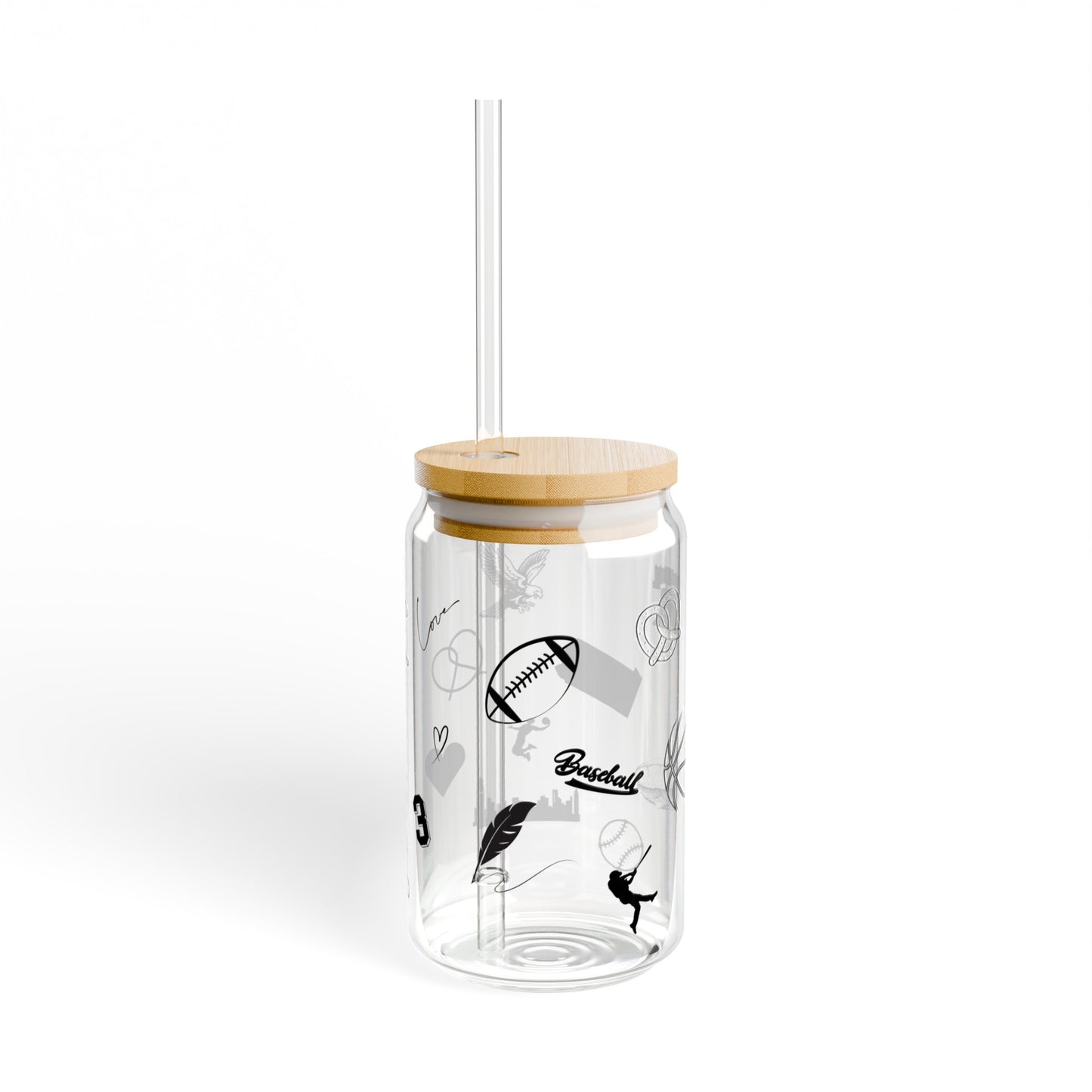 Just a Philly Girl Coffee Sipper Glass Gift for Philadelphia Natives and Sports Lovers