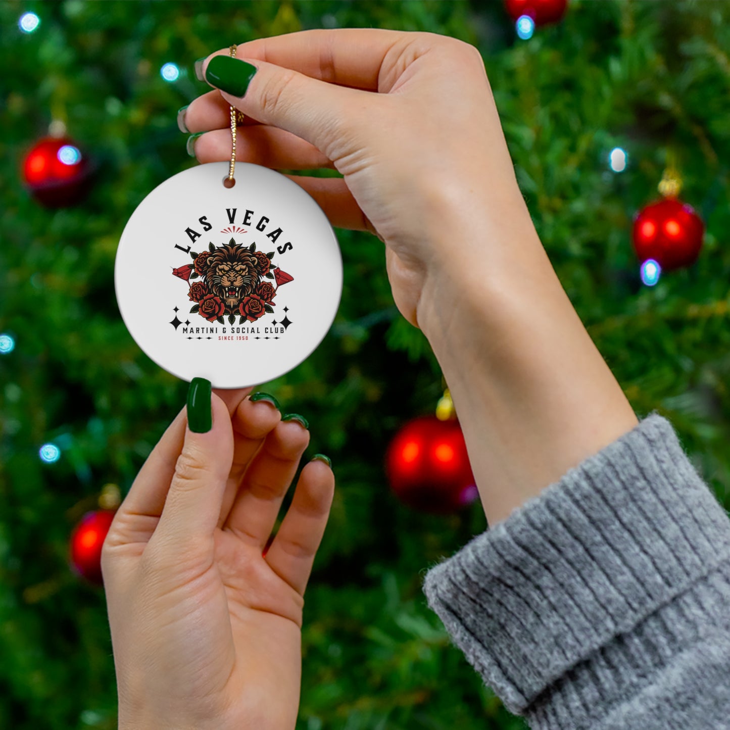 Las Vegas Social Club Ceramic Ornament