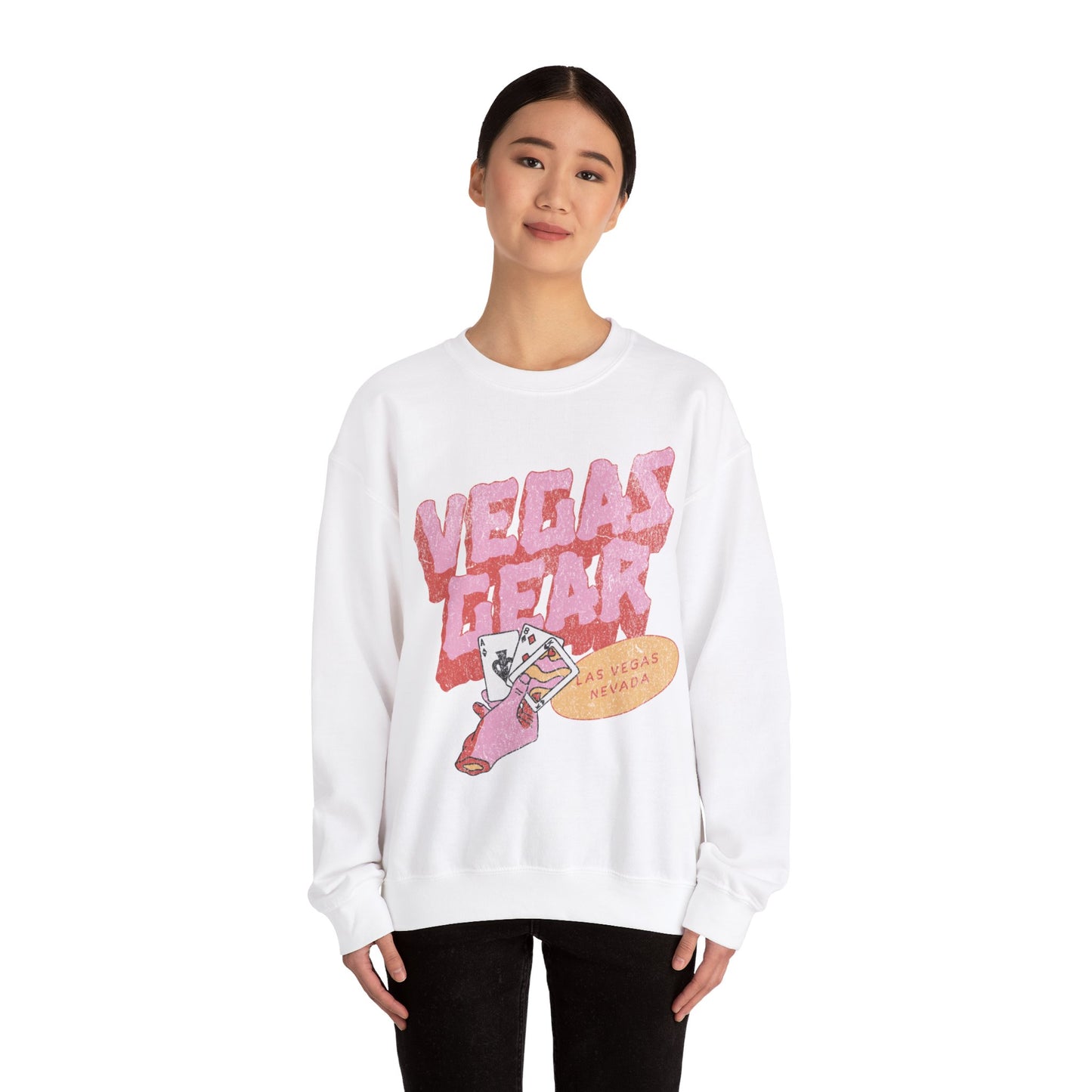 Vegas Gear Las Vegas Crewneck Sweatshirt Gift for Vegas Lovers