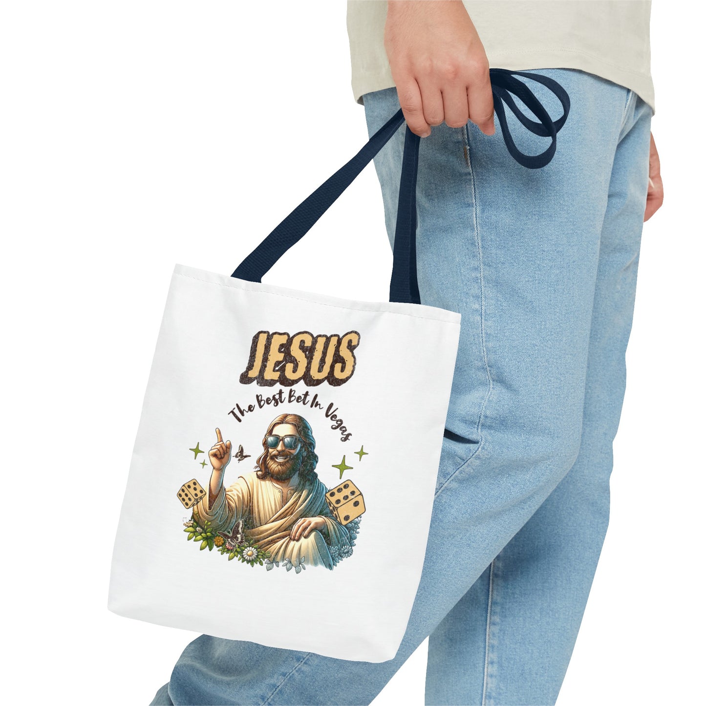 The "Jesus 'The Best Bet in Vegas'" Tote Bag Gift for Vegas Lovers