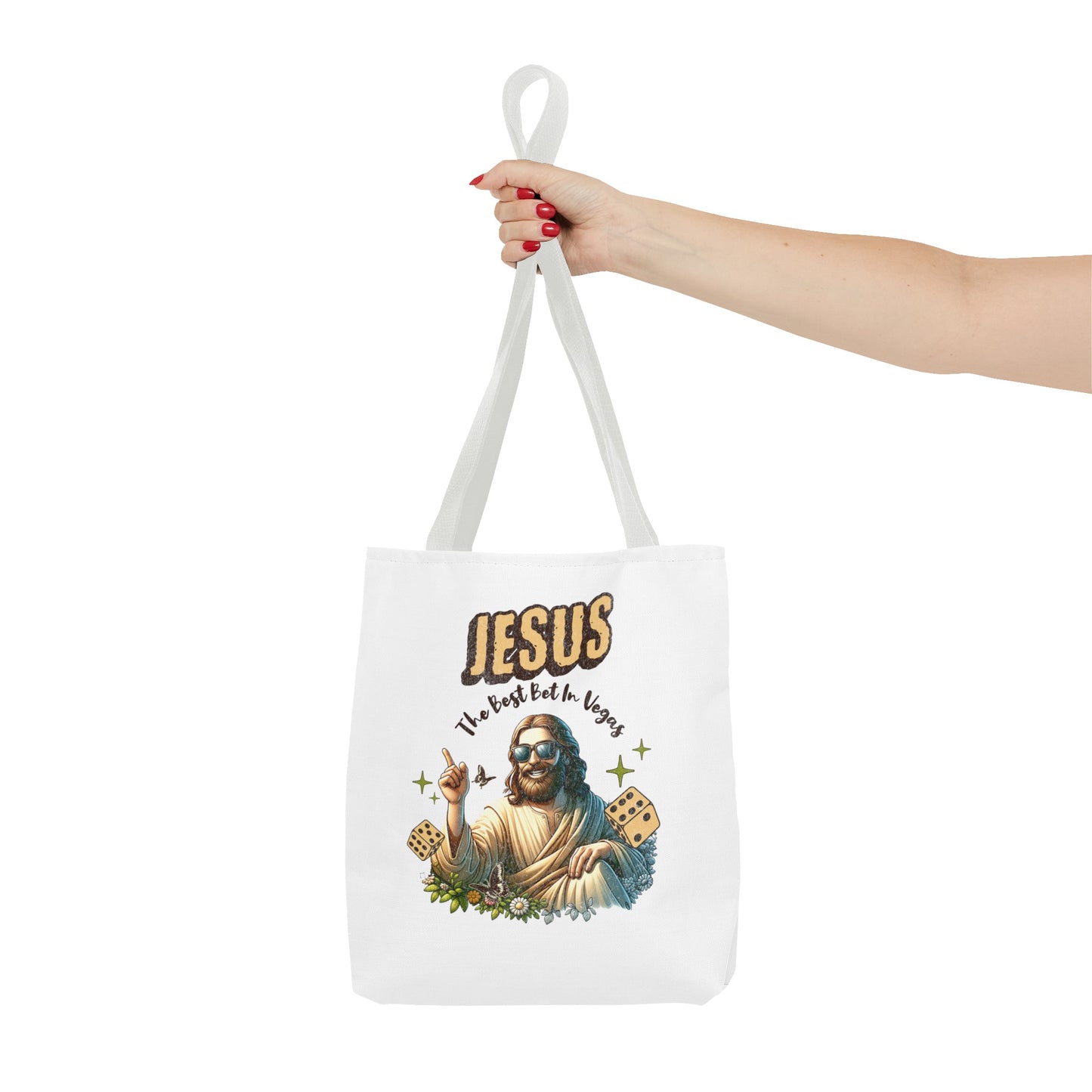 The "Jesus 'The Best Bet in Vegas'" Tote Bag Gift for Vegas Lovers