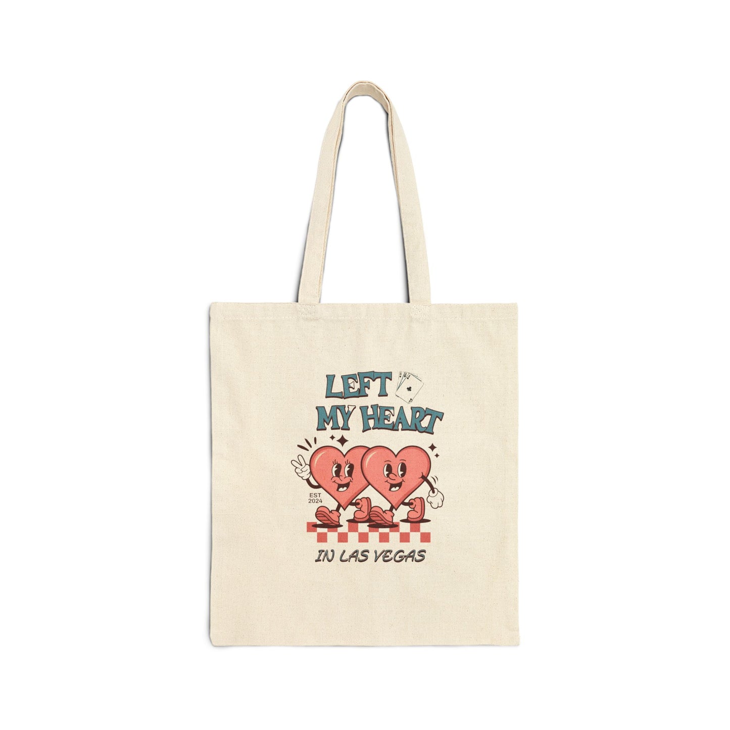 Left My Heart In Las Vegas Canvas Tote Bag