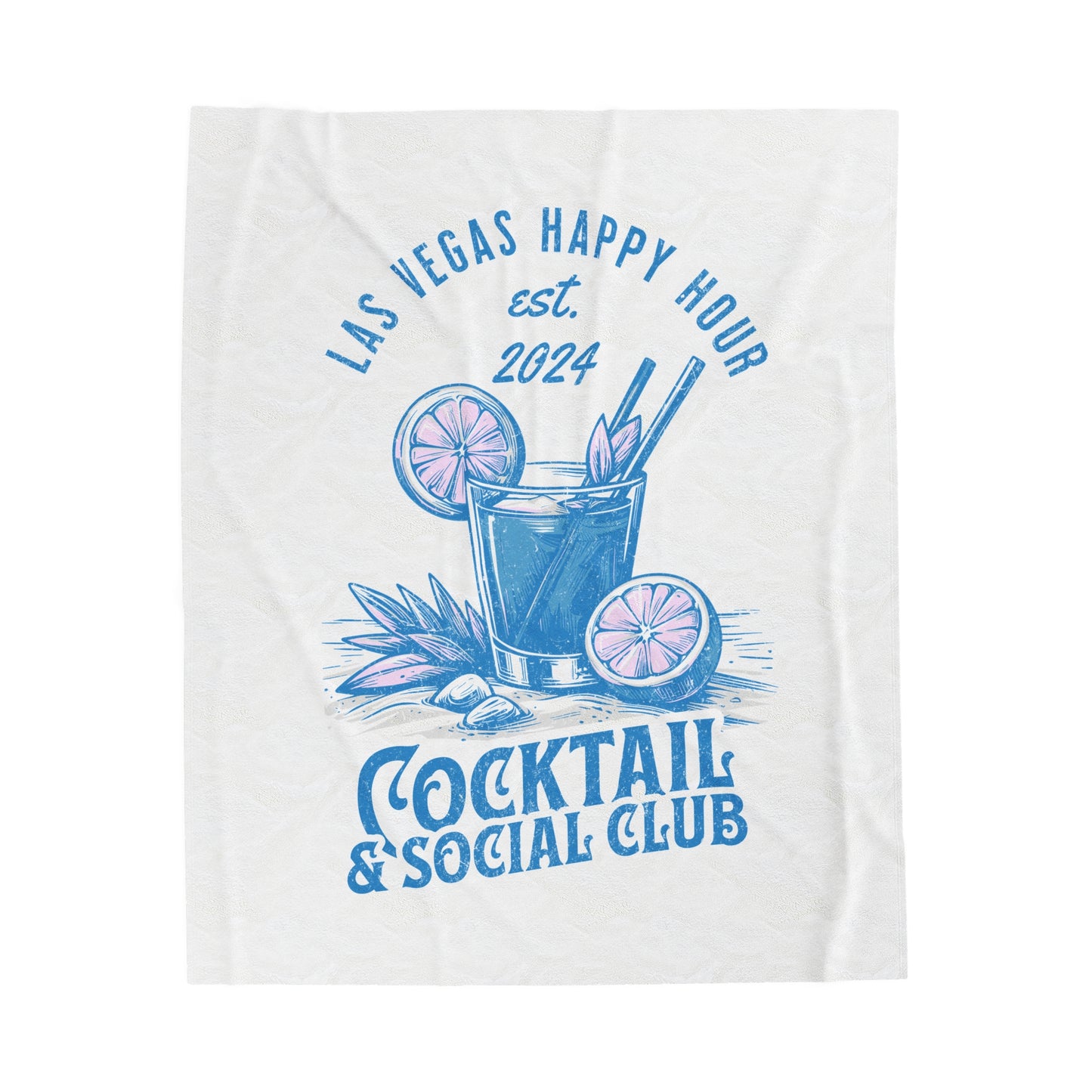 Las Vegas Cocktail & Social Club Plush Blanket