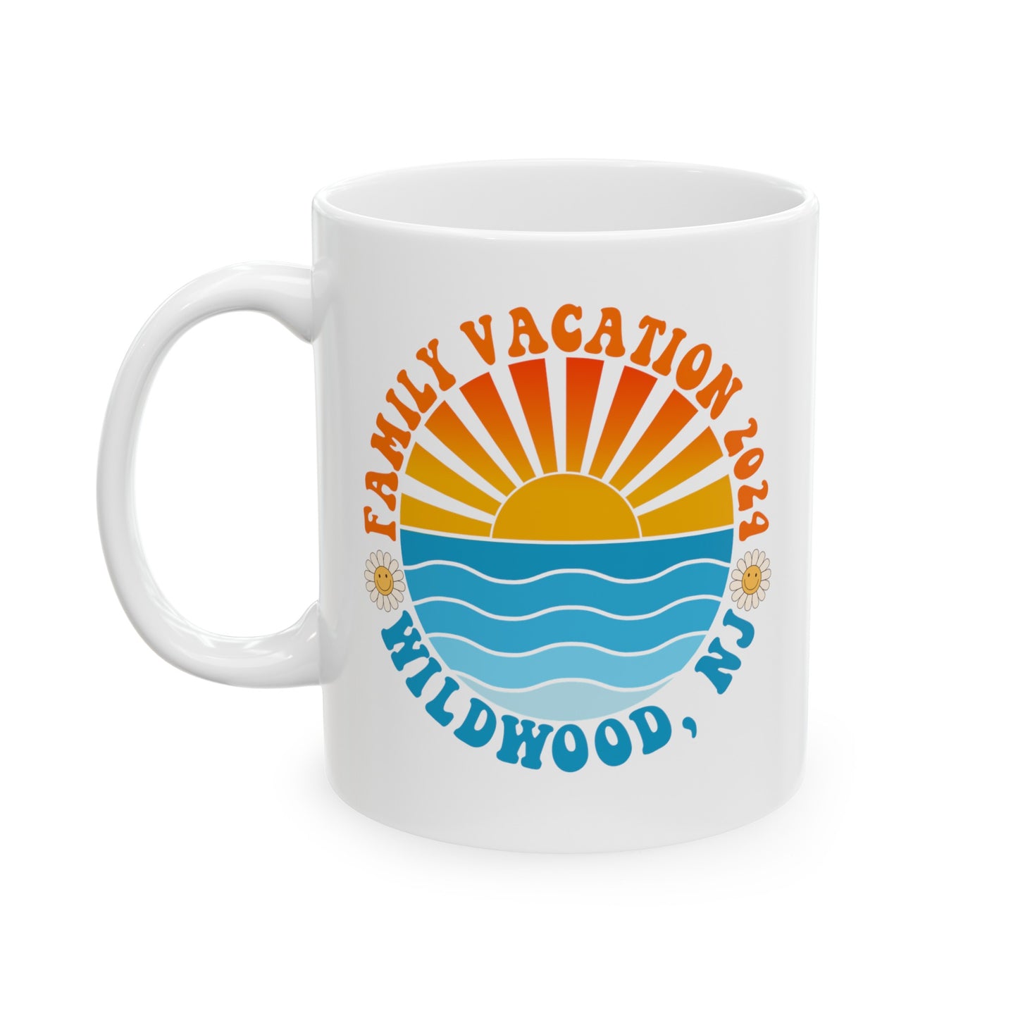 Wildwood NJ Family Vacation Mug Matching Coffee Mugs for Jersey Shore Vacation