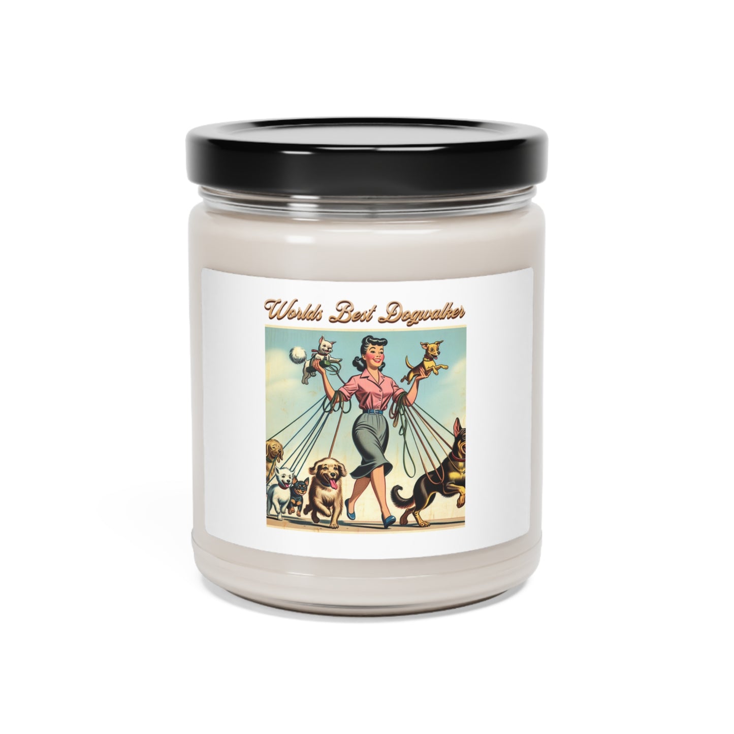 Worlds Best Dogwalker Candle Gift for Dog Lovers/ Care Givers