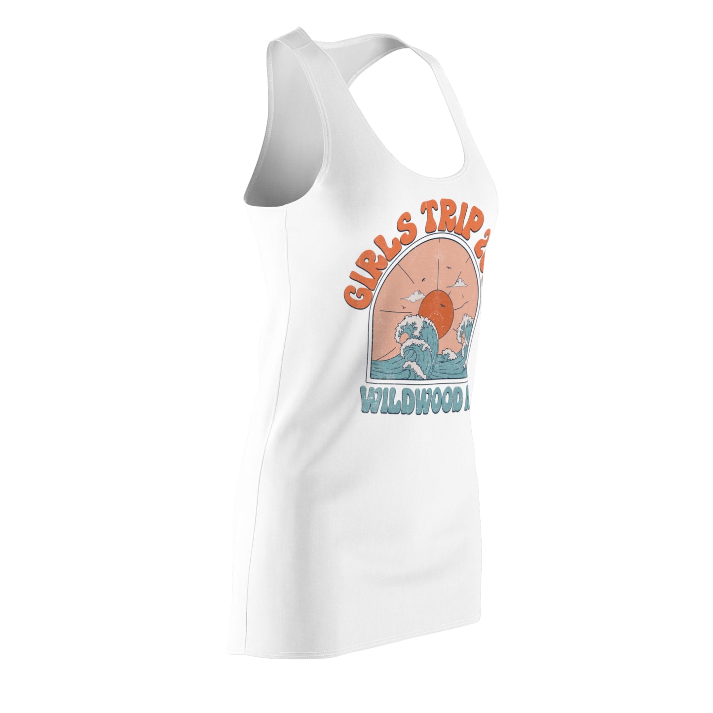 Girls trip Matching Sleeveless Dress Wildwood, New Jersey 2024 Beach Holiday Shore Visit Girls Night Out Irish Weekend Moms Razorback Dress