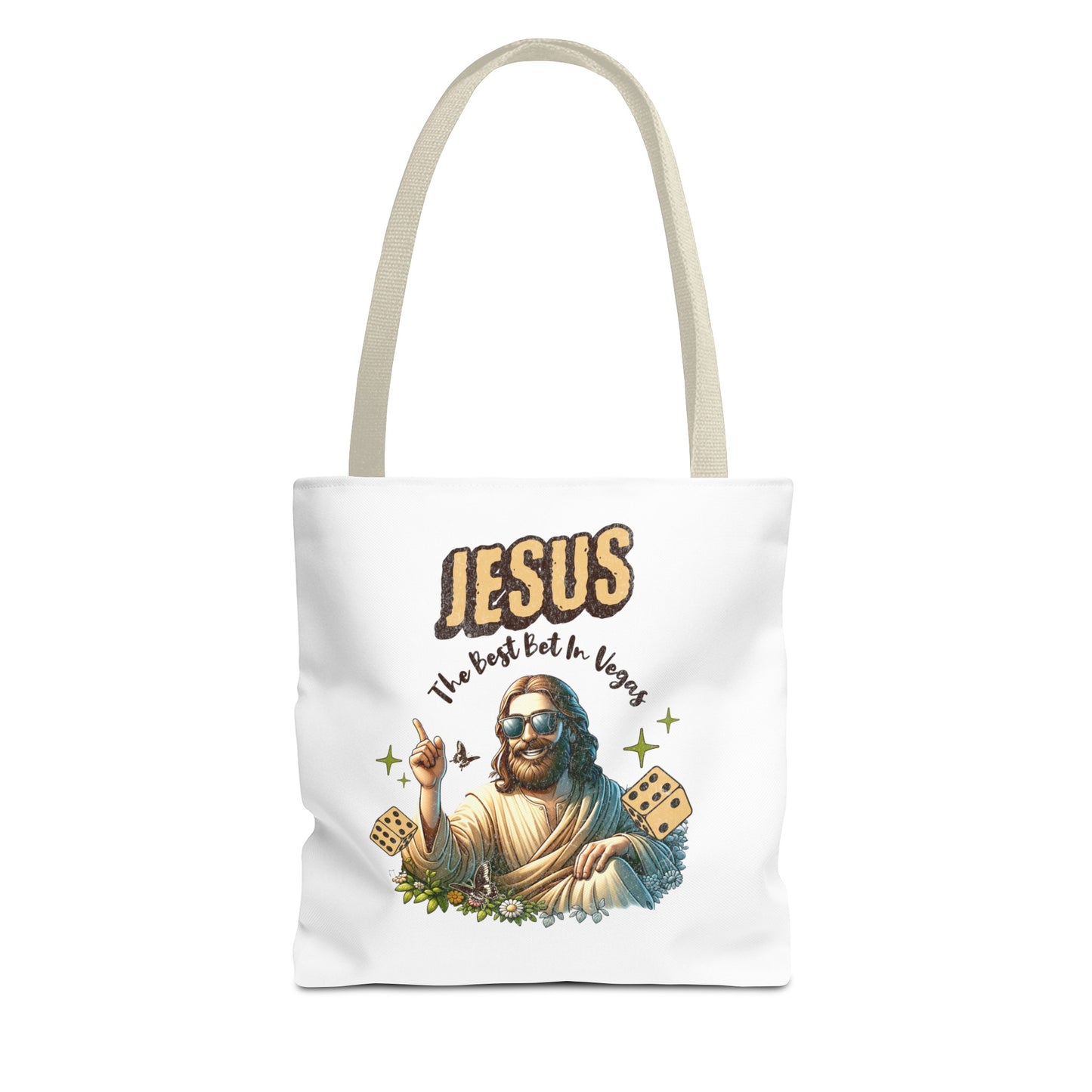 The "Jesus 'The Best Bet in Vegas'" Tote Bag Gift for Vegas Lovers