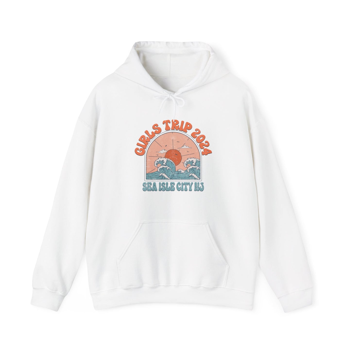 Girls Trip 2024 Sea Isle City NJ Beach Getaway Weekend Jersey Shore Matching Hoodies Girls Night Out Trip Sweatshirt Irish Weekend