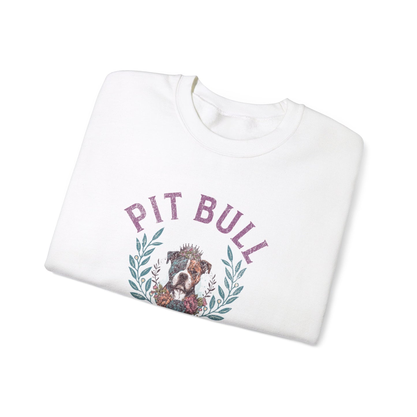 Pit Bull Social Club Crewneck Sweatshirt Gift for Pittie Dog Lovers