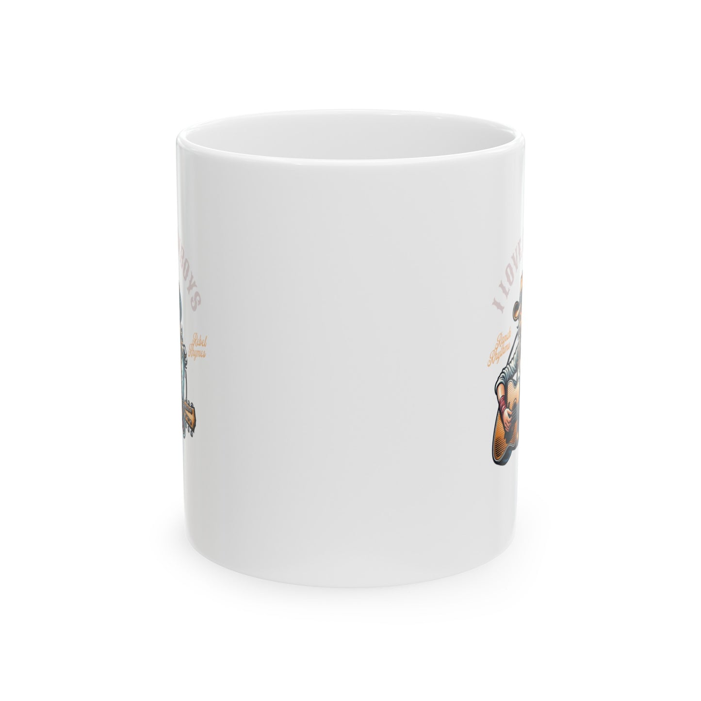 I Love Cowboys Cowgirl Ceramic Mug