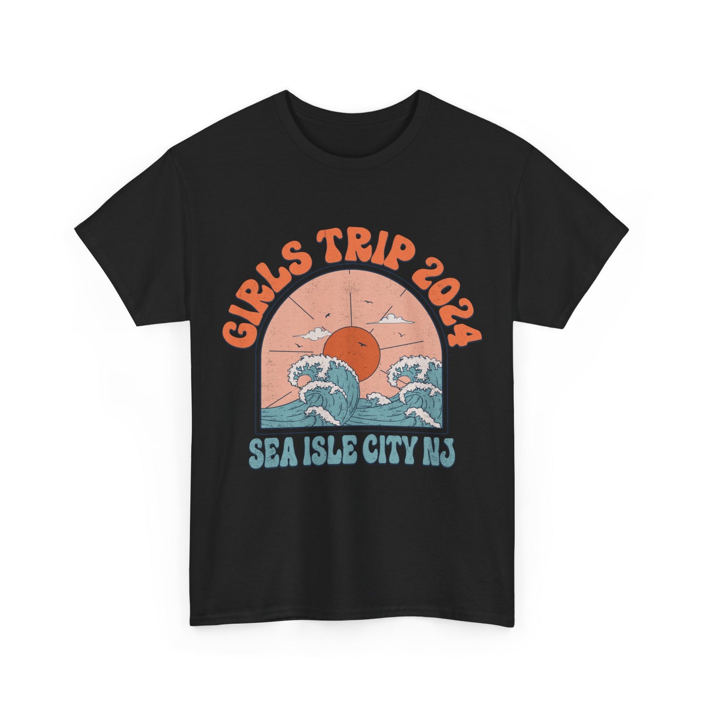 Girls Trip 2024 Sea Isle City NJ Beach Getaway Weekend Jersey Shore Matching T-Shirts Girls Night Out Trip Tees  Irish Weekend