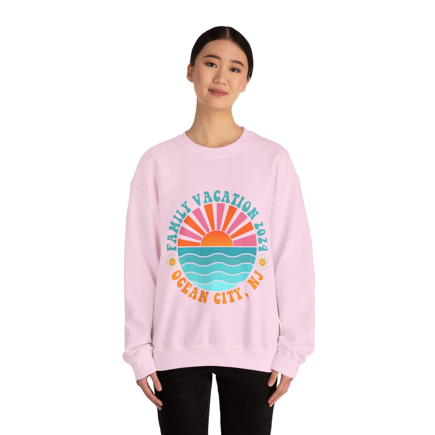 Ocean City Family Vacation 2024 Beach Boardwalk Matching Sweatshirts
