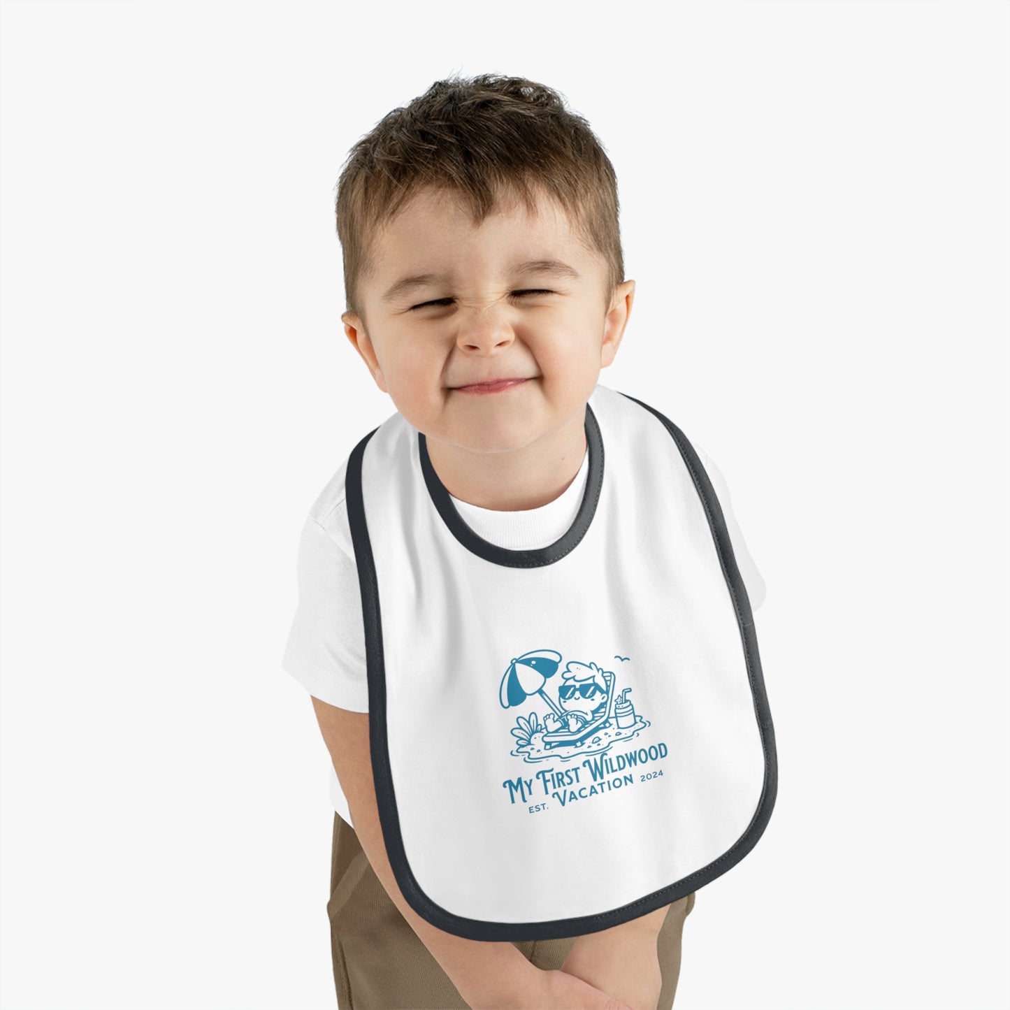 Wildwood Baby Jersey 'My first Wildwood Vacation Bib