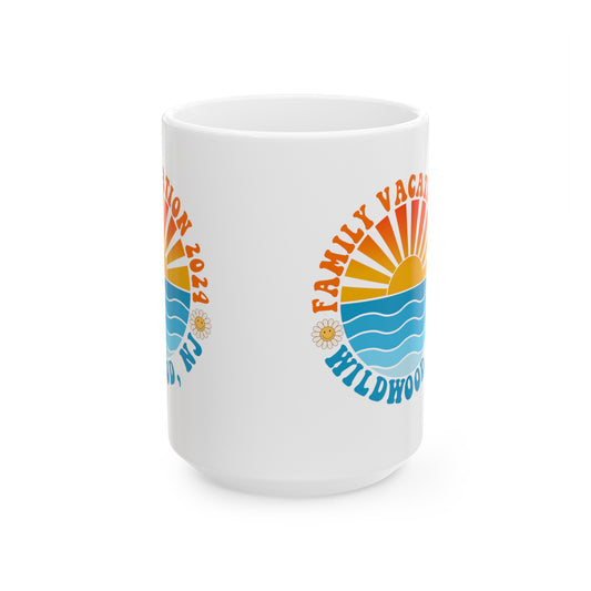 Wildwood NJ Family Vacation Mug Matching Coffee Mugs for Jersey Shore Vacation