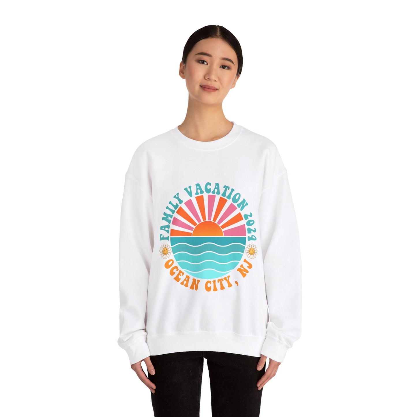 Ocean City Family Vacation 2024 Beach Boardwalk Matching Sweatshirts
