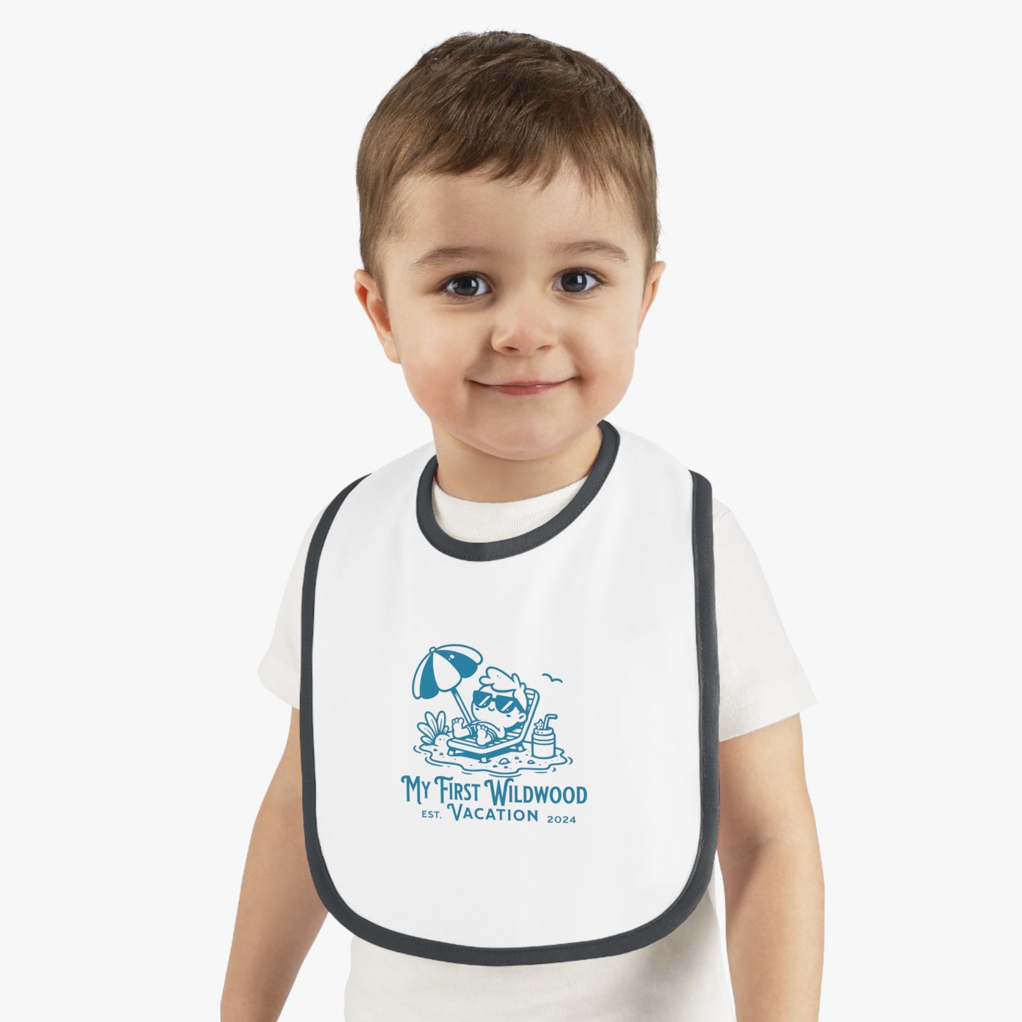 Wildwood Baby Jersey 'My first Wildwood Vacation Bib