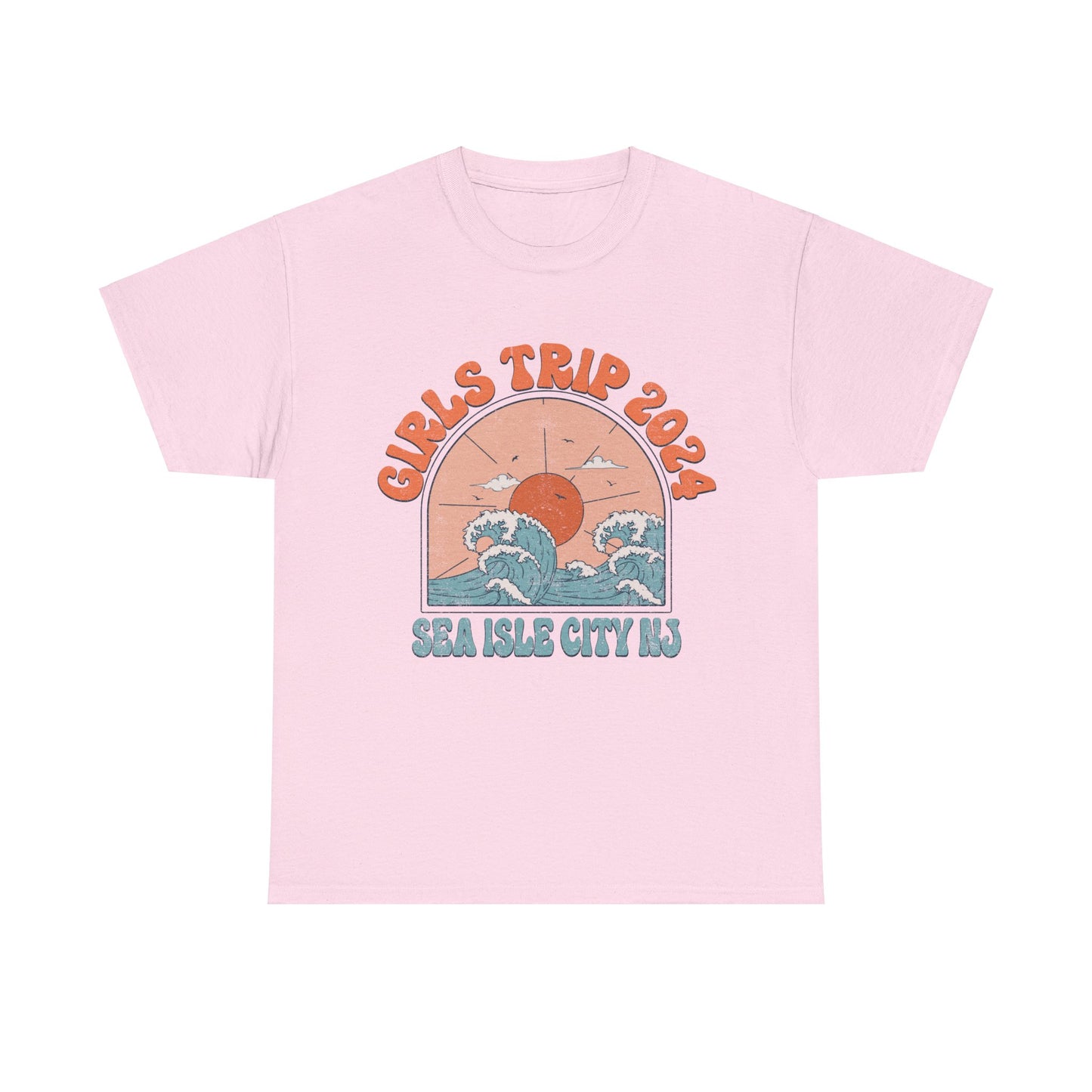 Girls Trip 2024 Sea Isle City NJ Beach Getaway Weekend Jersey Shore Matching T-Shirts Girls Night Out Trip Tees  Irish Weekend