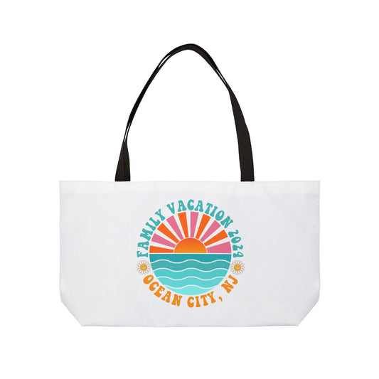 Ocean City NJ Family Vacation 2024 Weekender Beach Bag