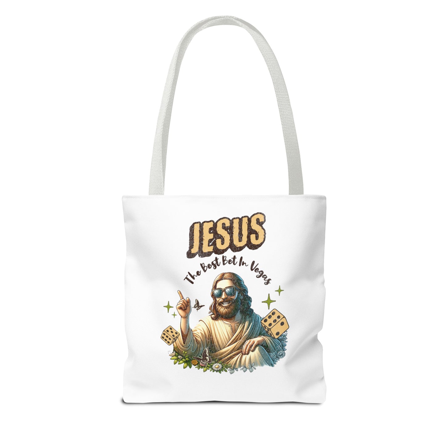 The "Jesus 'The Best Bet in Vegas'" Tote Bag Gift for Vegas Lovers