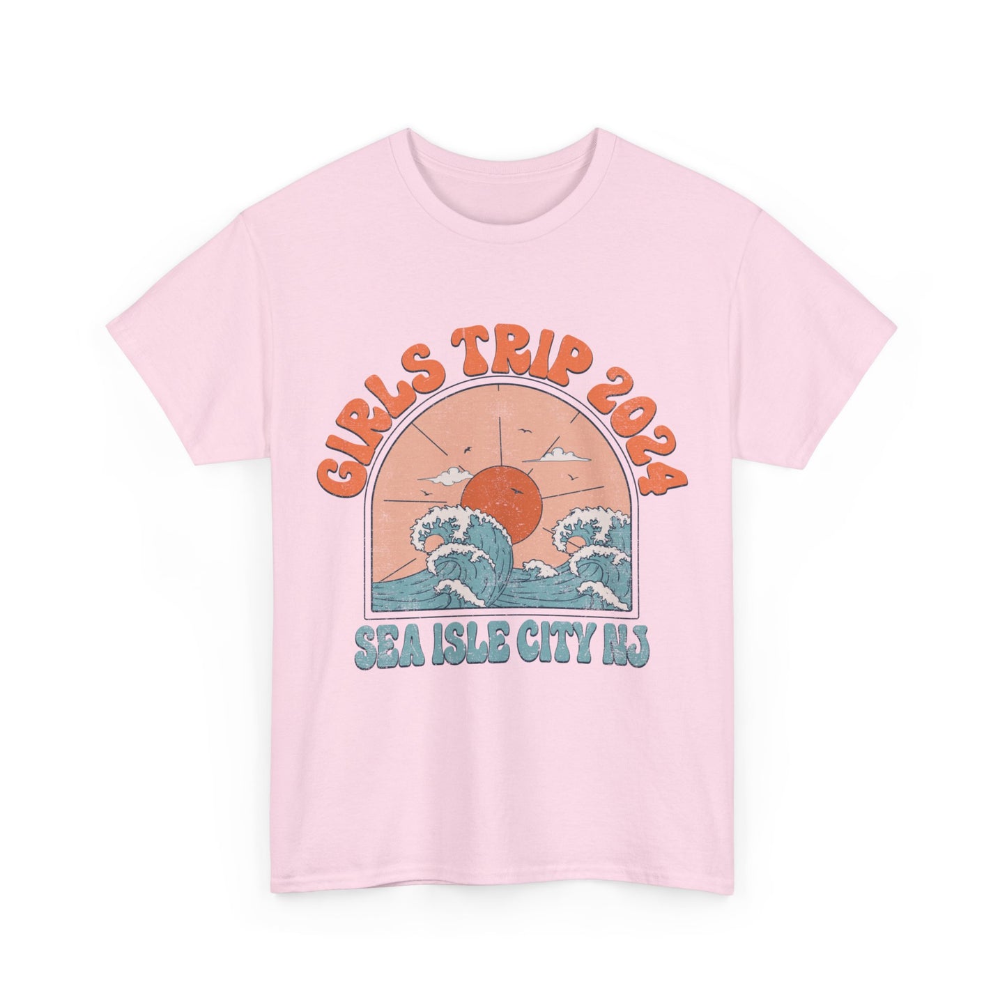 Girls Trip 2024 Sea Isle City NJ Beach Getaway Weekend Jersey Shore Matching T-Shirts Girls Night Out Trip Tees  Irish Weekend