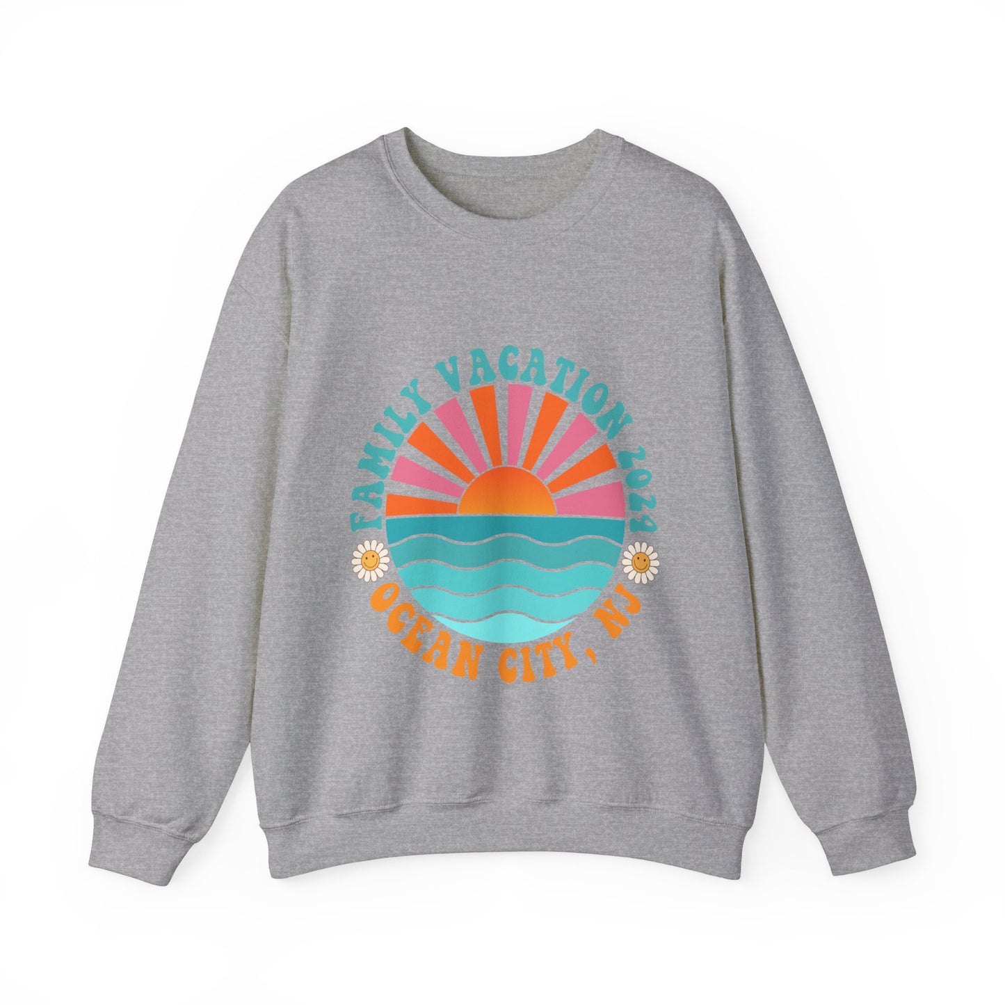 Ocean City Family Vacation 2024 Beach Boardwalk Matching Sweatshirts