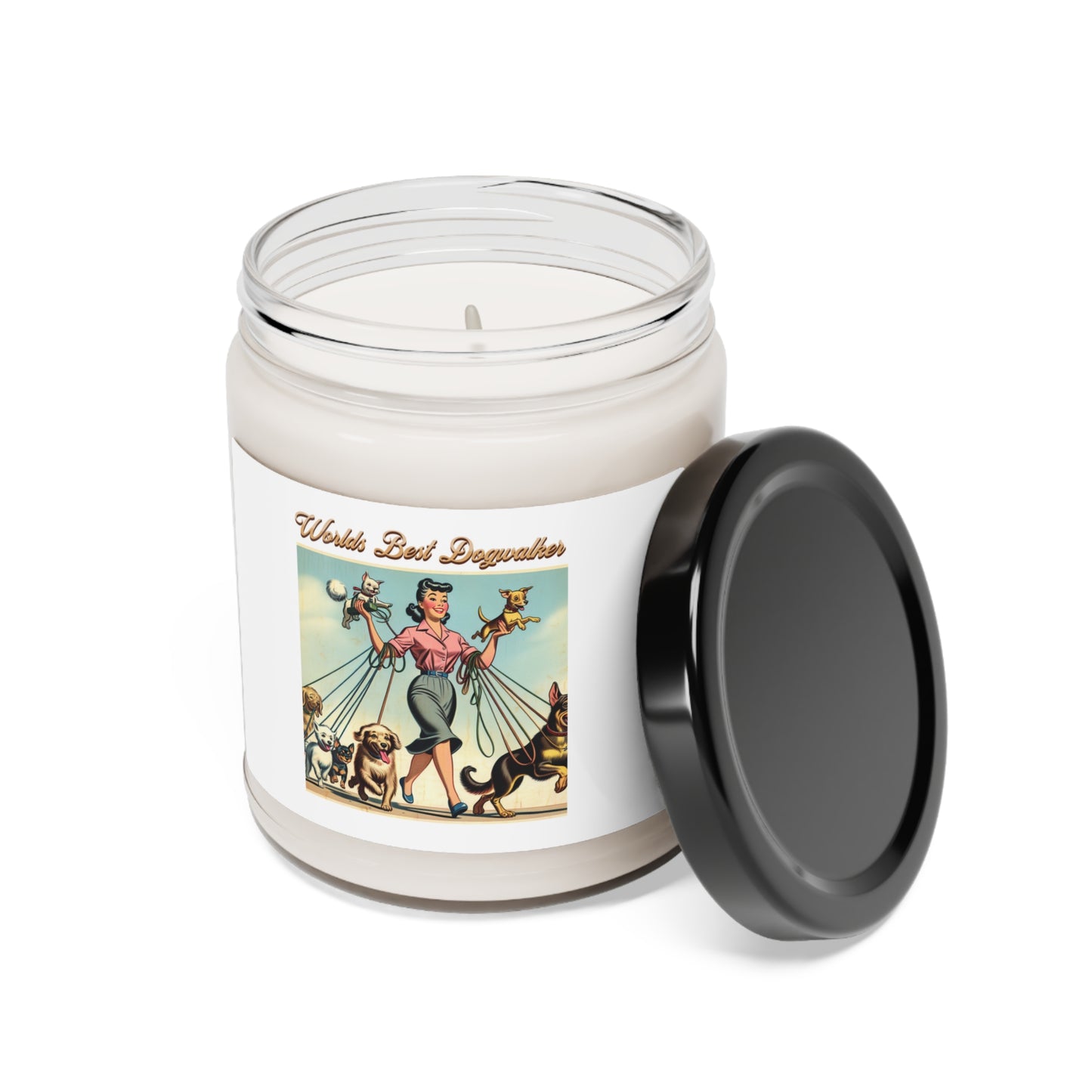 Worlds Best Dogwalker Candle Gift for Dog Lovers/ Care Givers