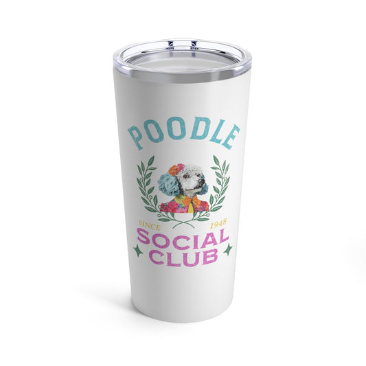 Poodle Social Club Coffee Tumbler Gift for Dog Lover