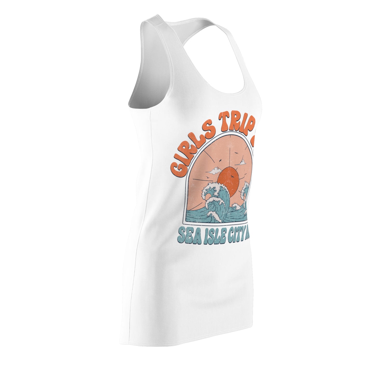 Girls Trip 2024 Sea Isle City NJ Beach Getaway Weekend Jersey Shore Matching Dresses Girls Night Out Trip Irish Weekend Razor Back Dress