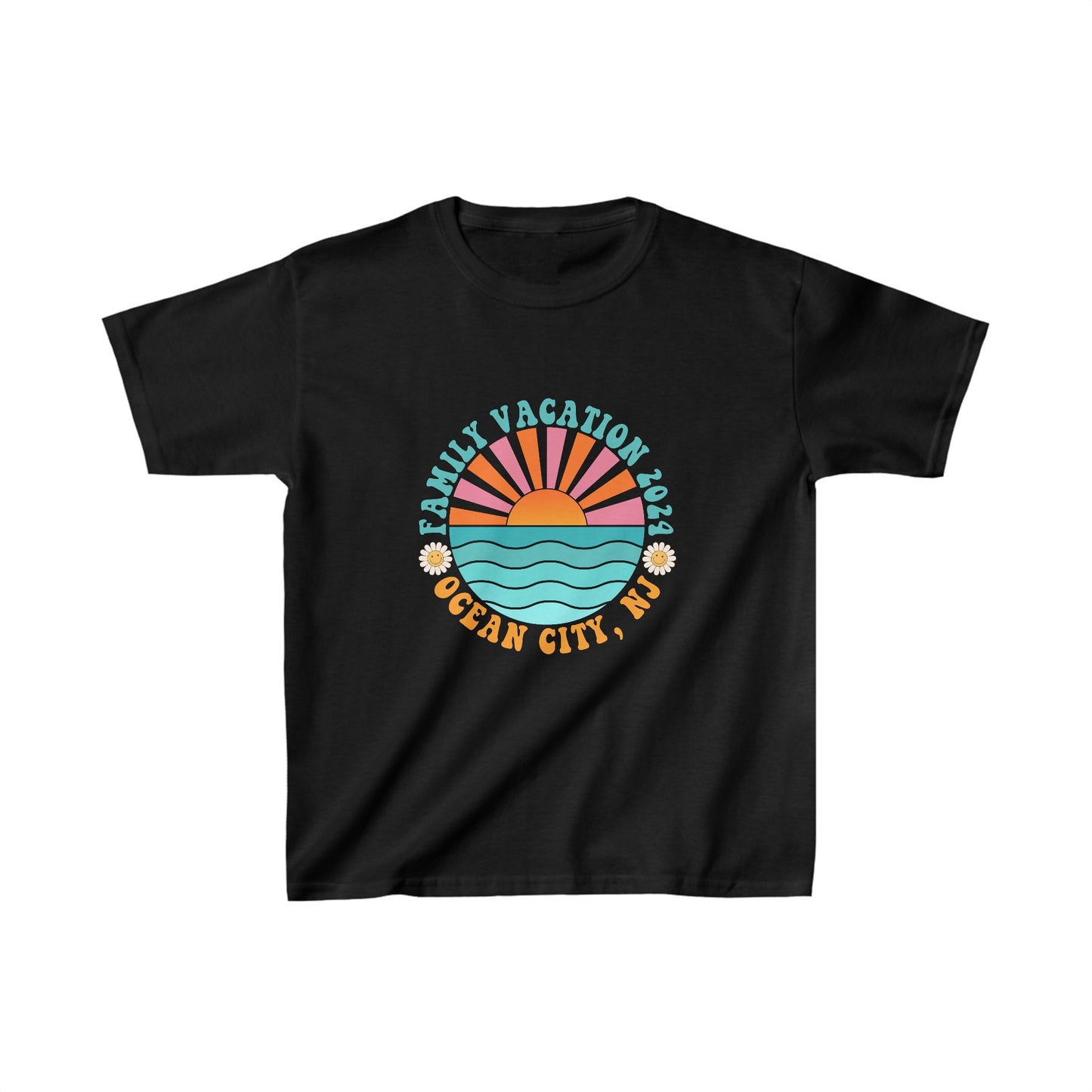 Ocean City NJ Family Vacation 2024 Kids Heavy Cotton™ Tee